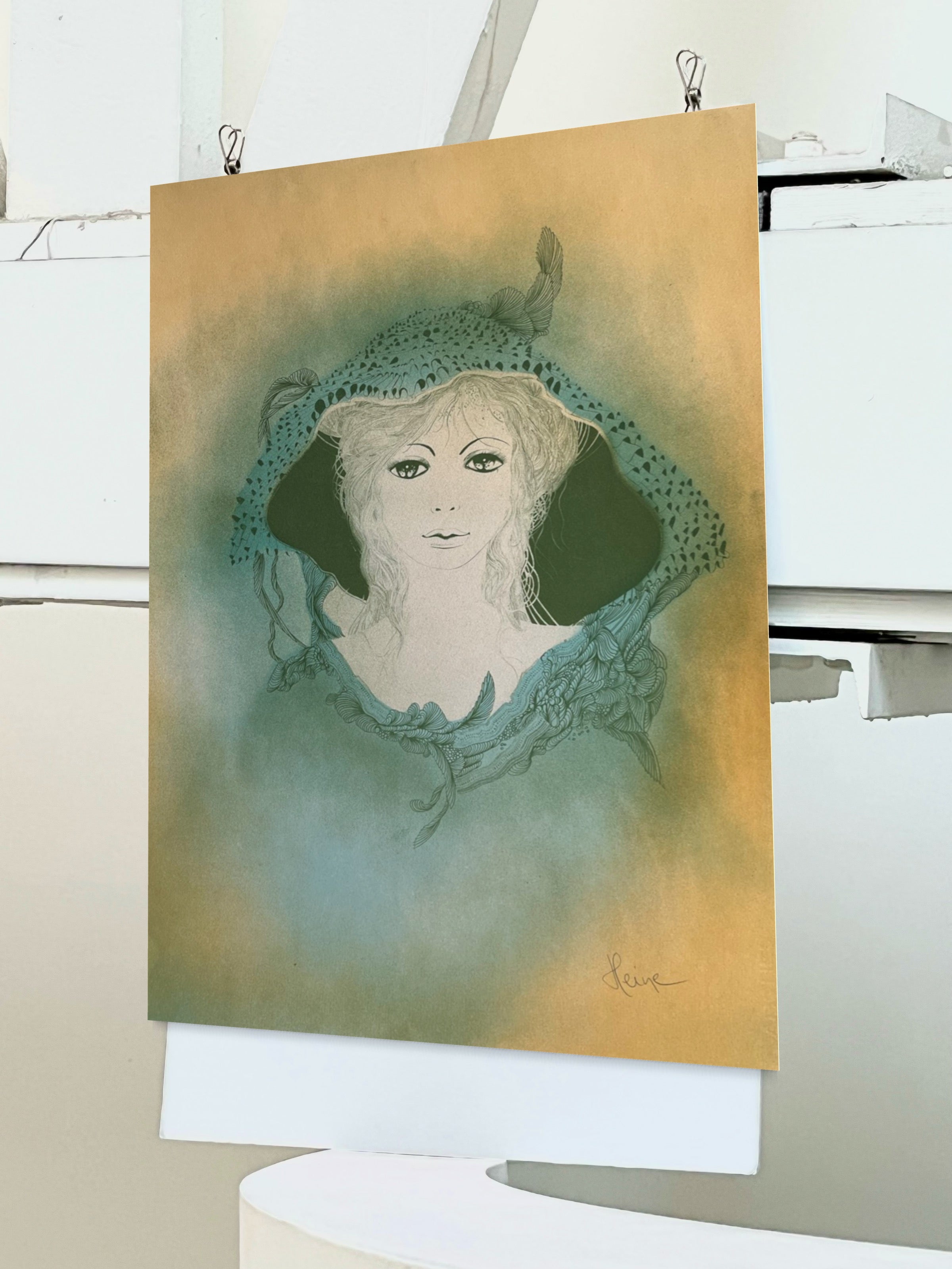 1975 Jean Heine Signed French Lithograph