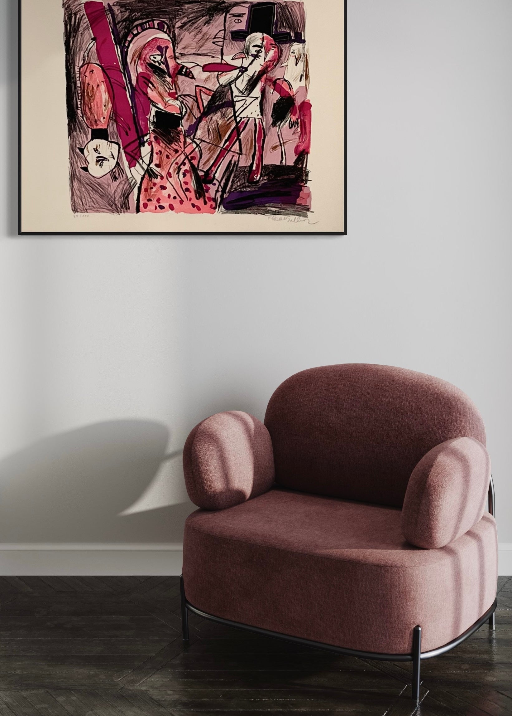1970 Jacques Flechemuller Signed French Lithograph
