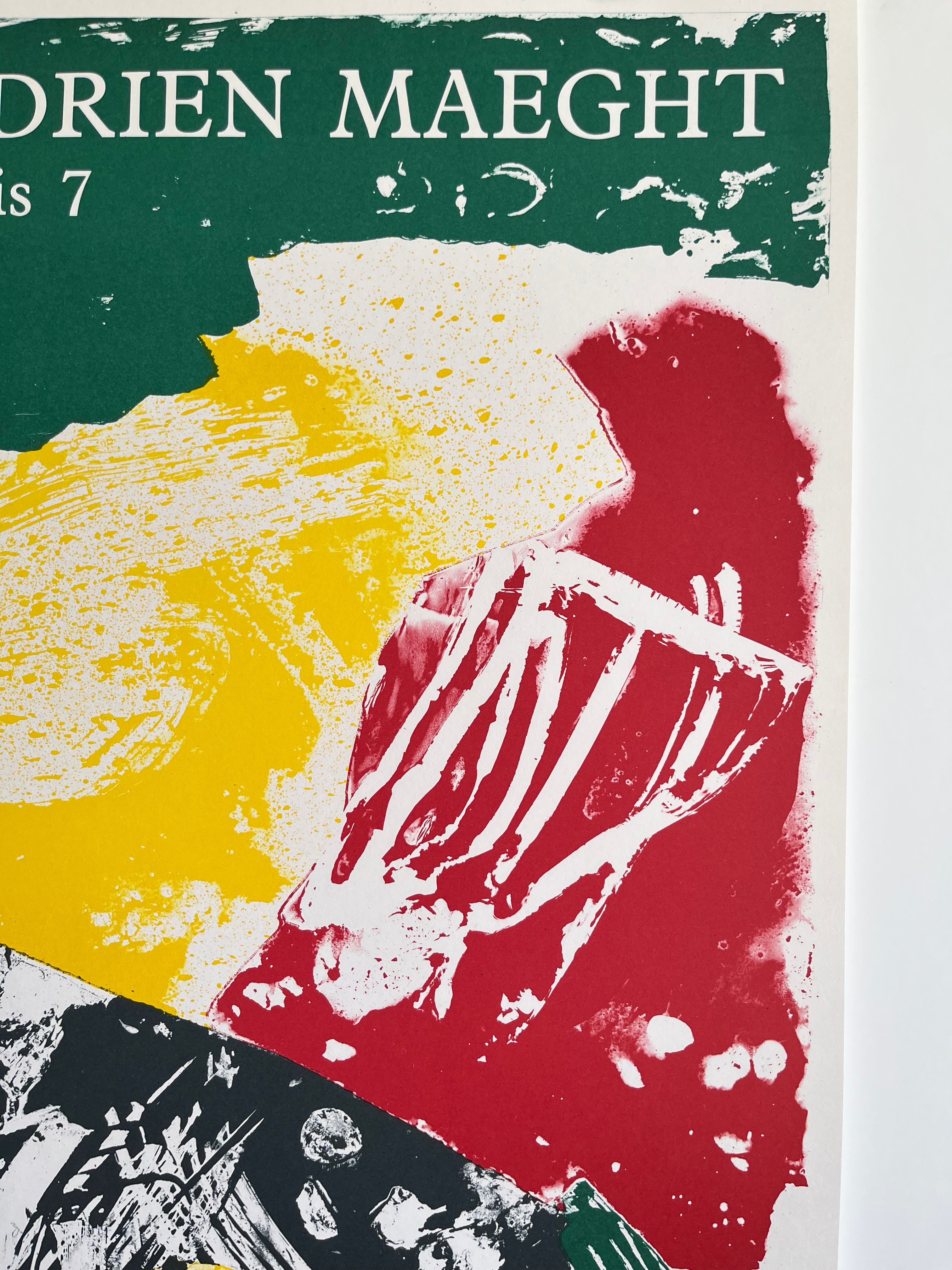 1985 Jan Voss French Art Exhibition Lithograph