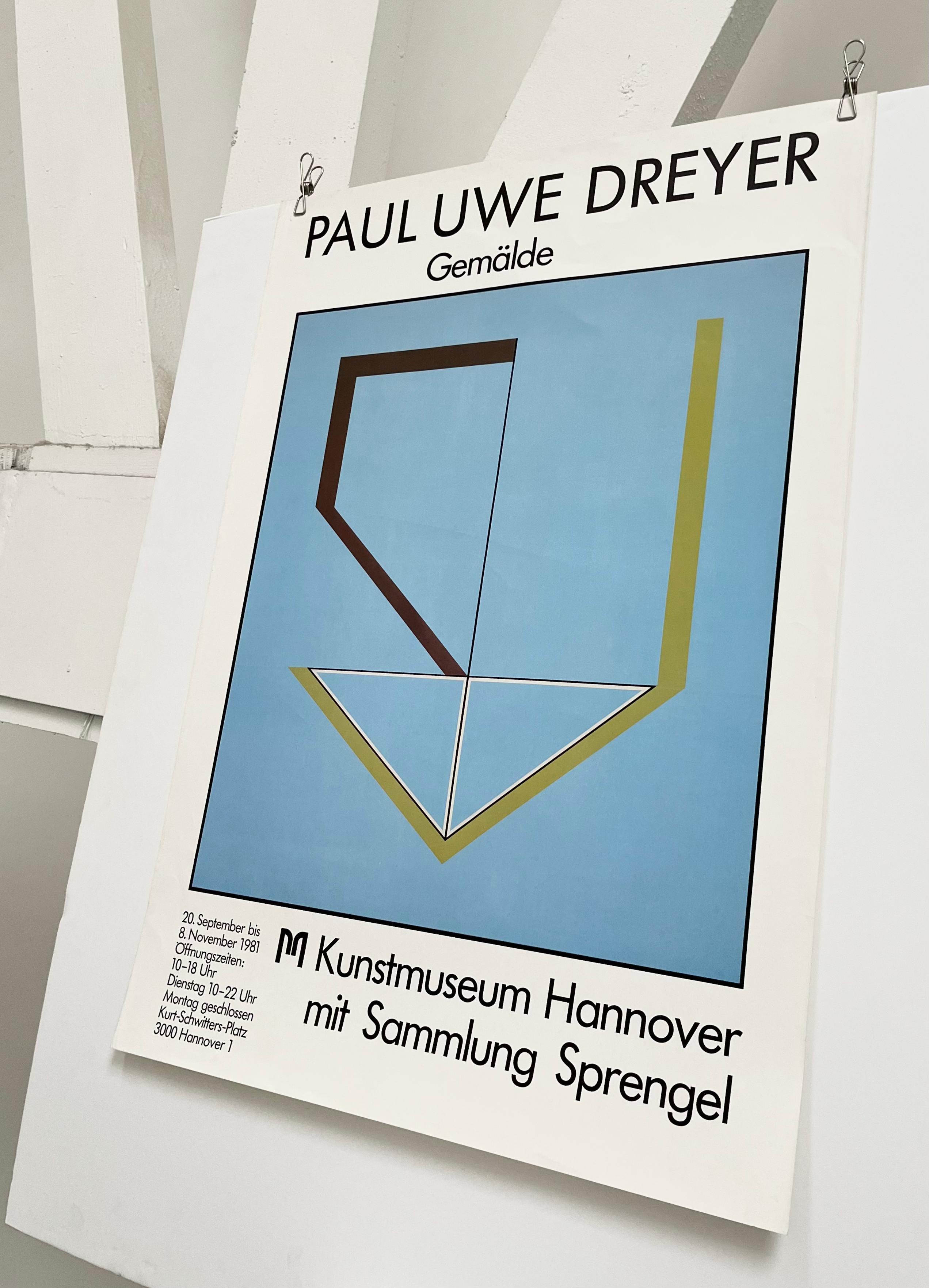 1981 Paul Uwe Dreyer German Art Exhibition Lithograph