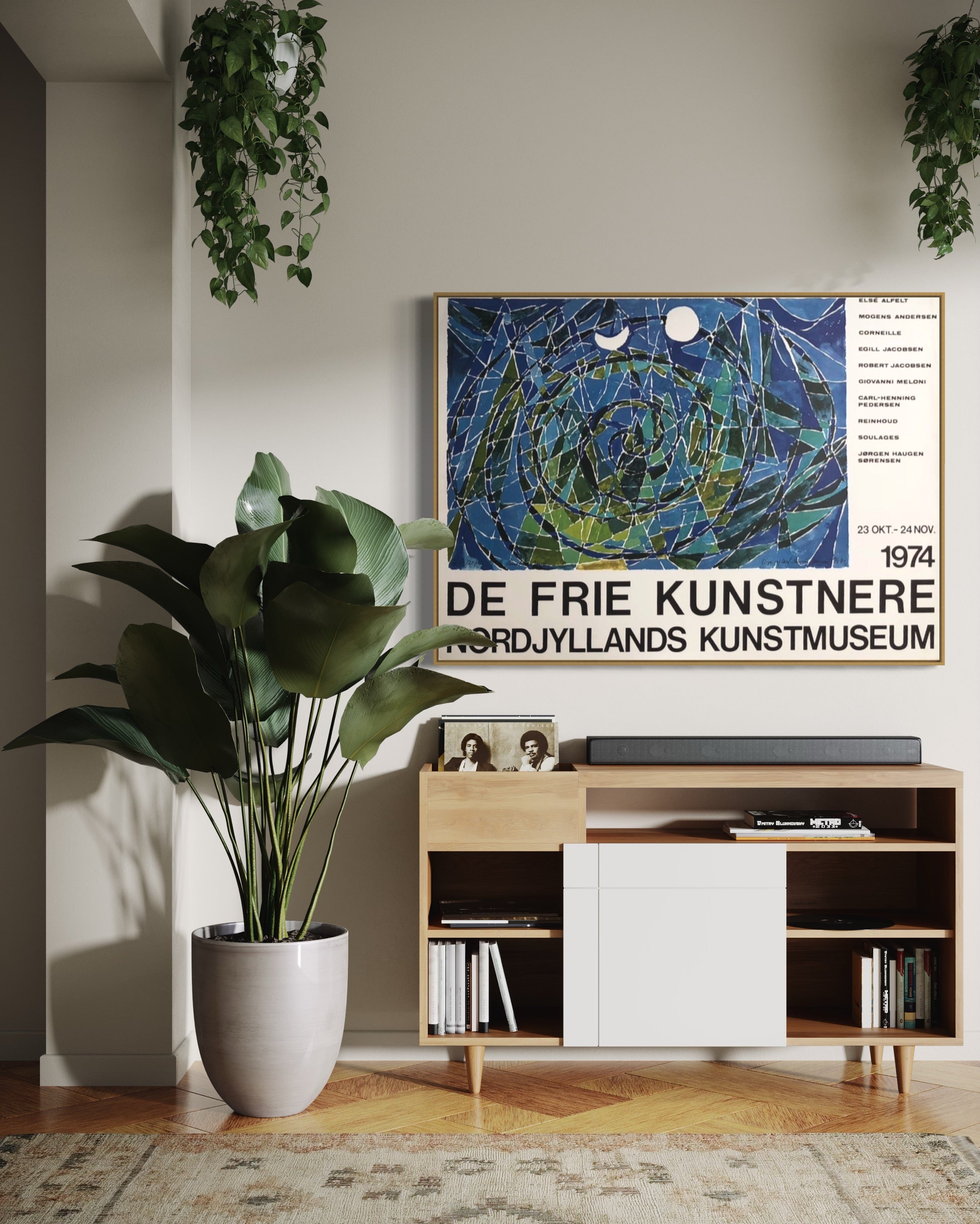 1974 Danish Museum Art Exhibition Lithograph