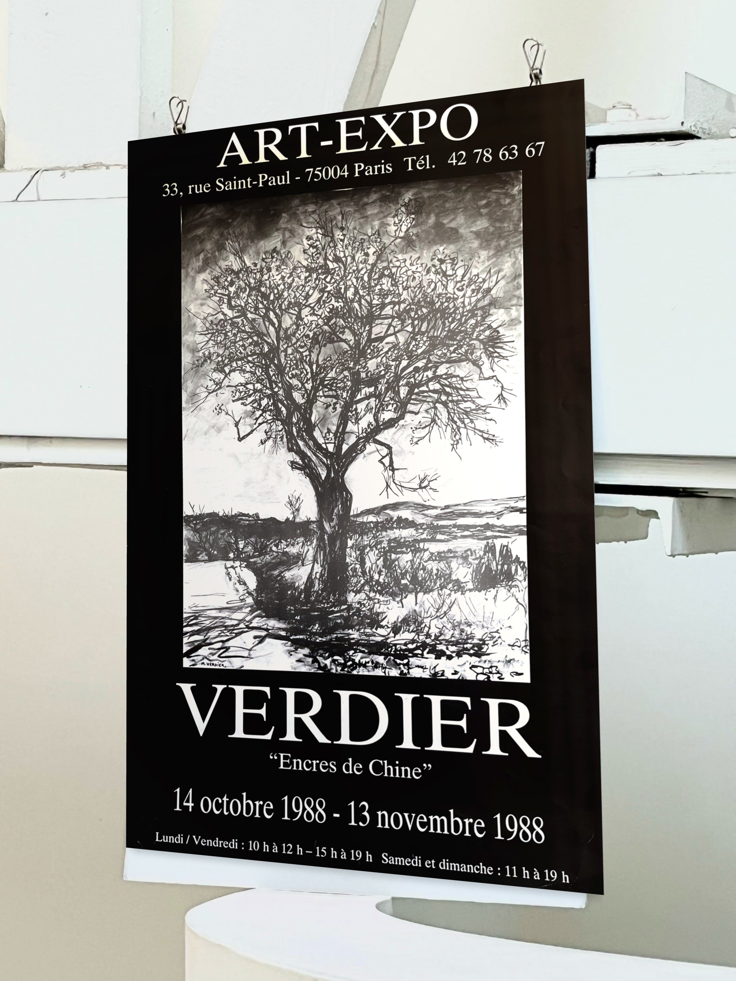 1988 Maurice Verdier French Art Exhibition Poster