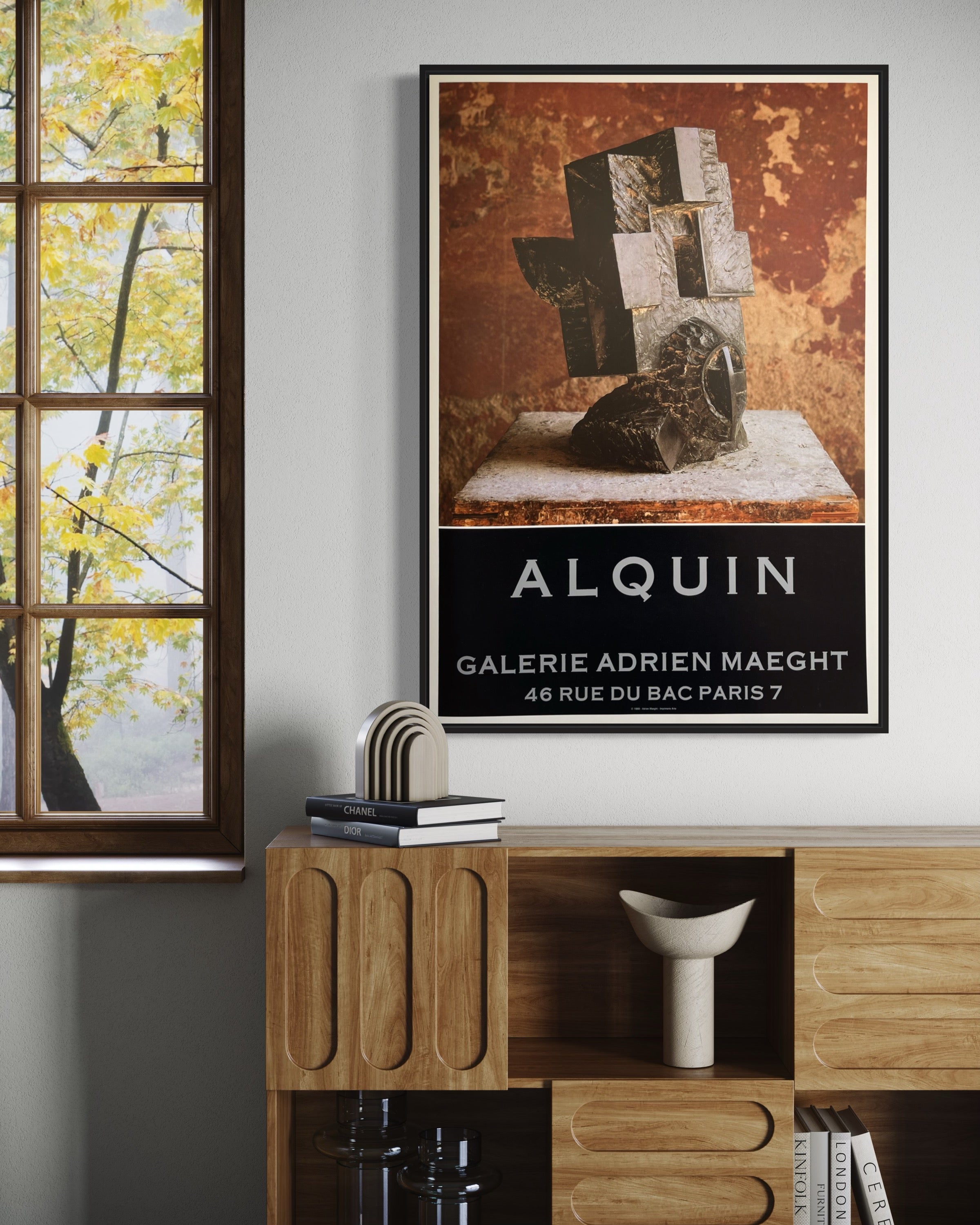 1988 Nicolas Alquin French Art Exhibition Poster