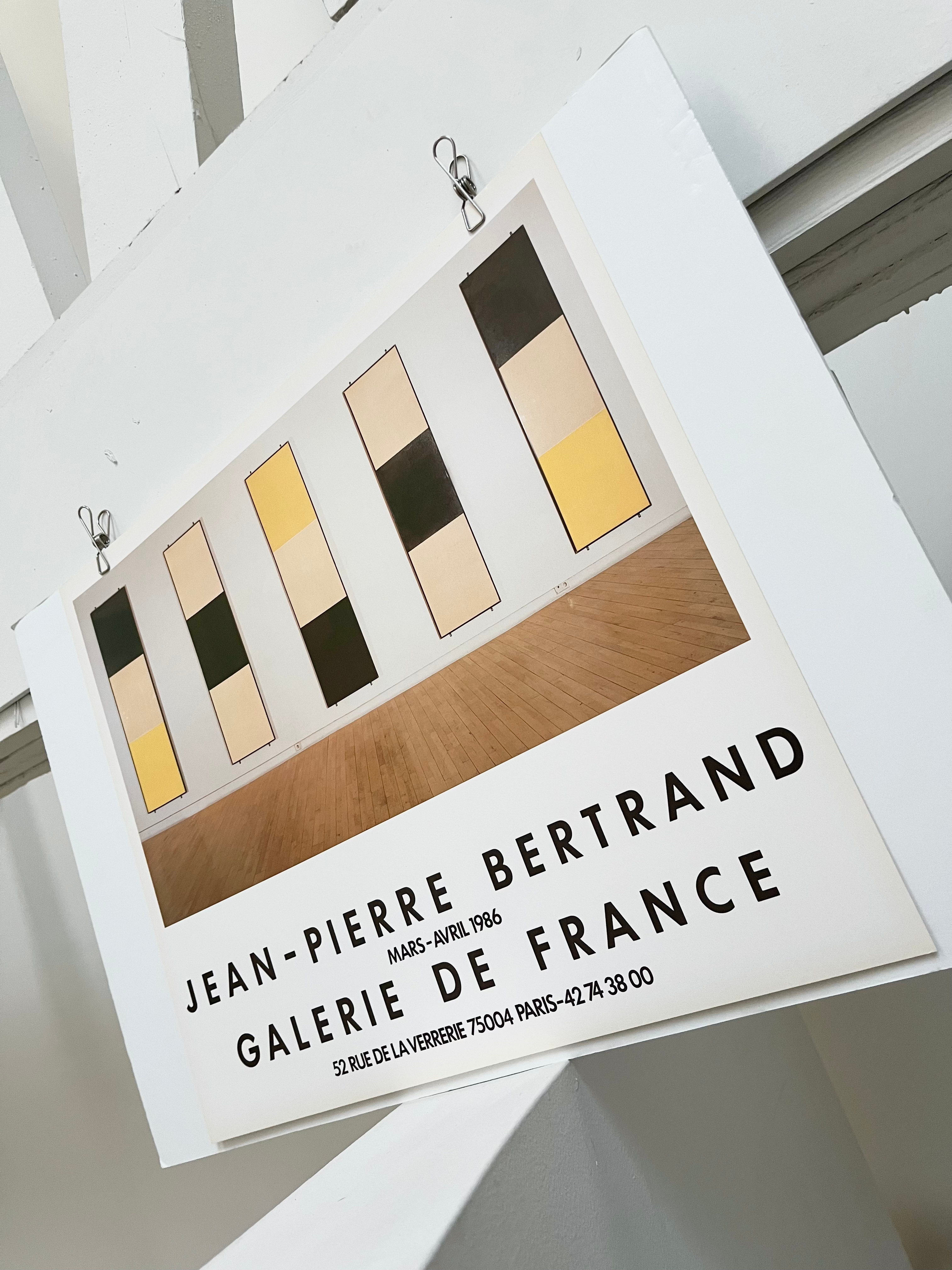 1986 Jean-Pierre Bertrand French Art Exhibition Poster