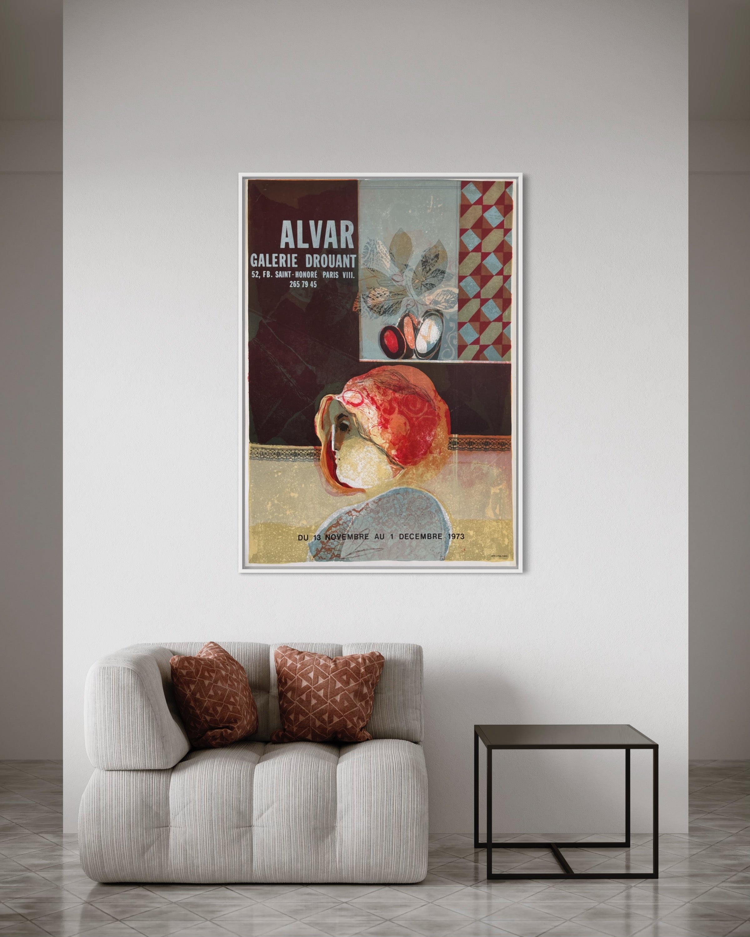 1973 Alvar Sunol French Art Exhibition Lithograph
