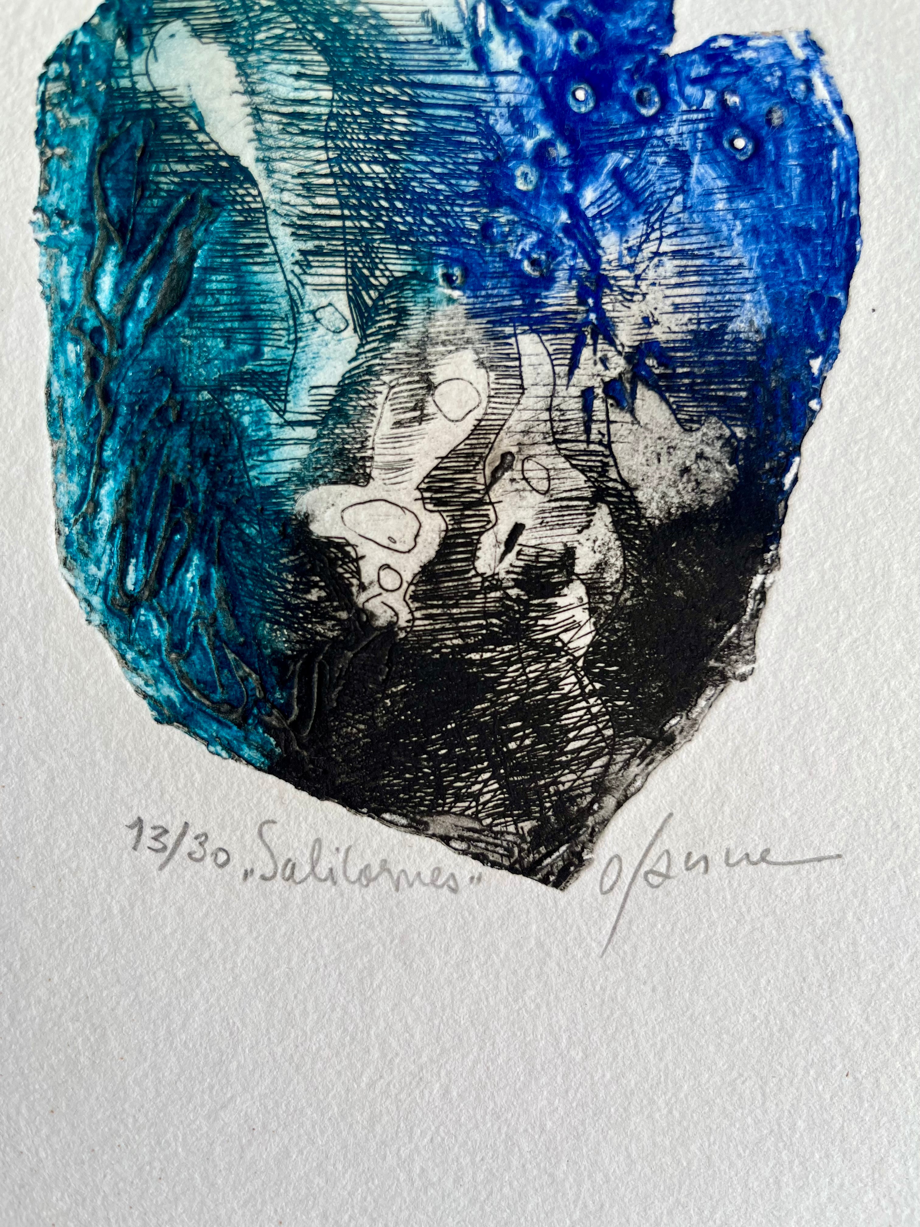 1985 Osanne 'Salicornes' Signed Etching - Limited Edition 13/30