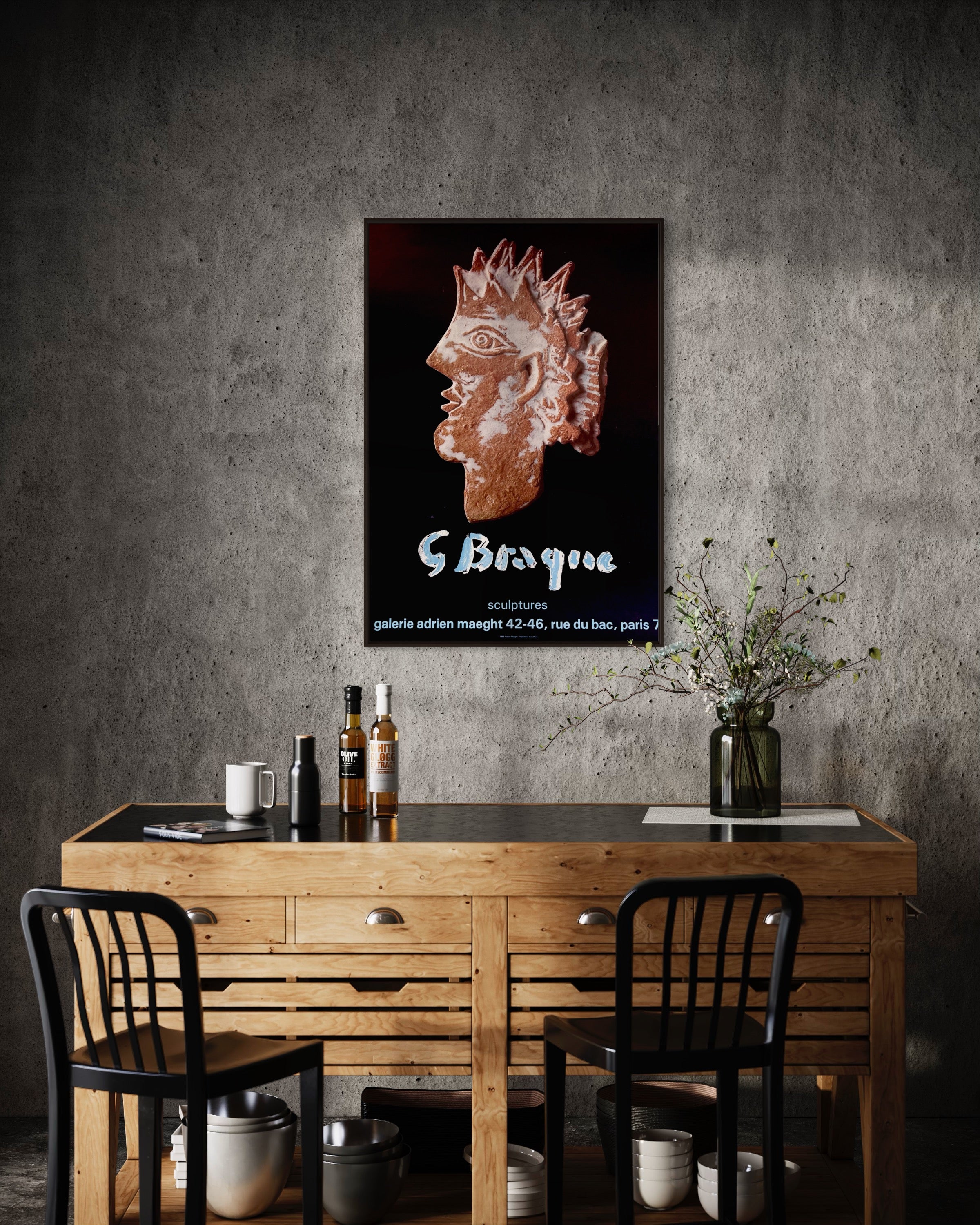 1985 Georges Braque French Art Exhibition Poster