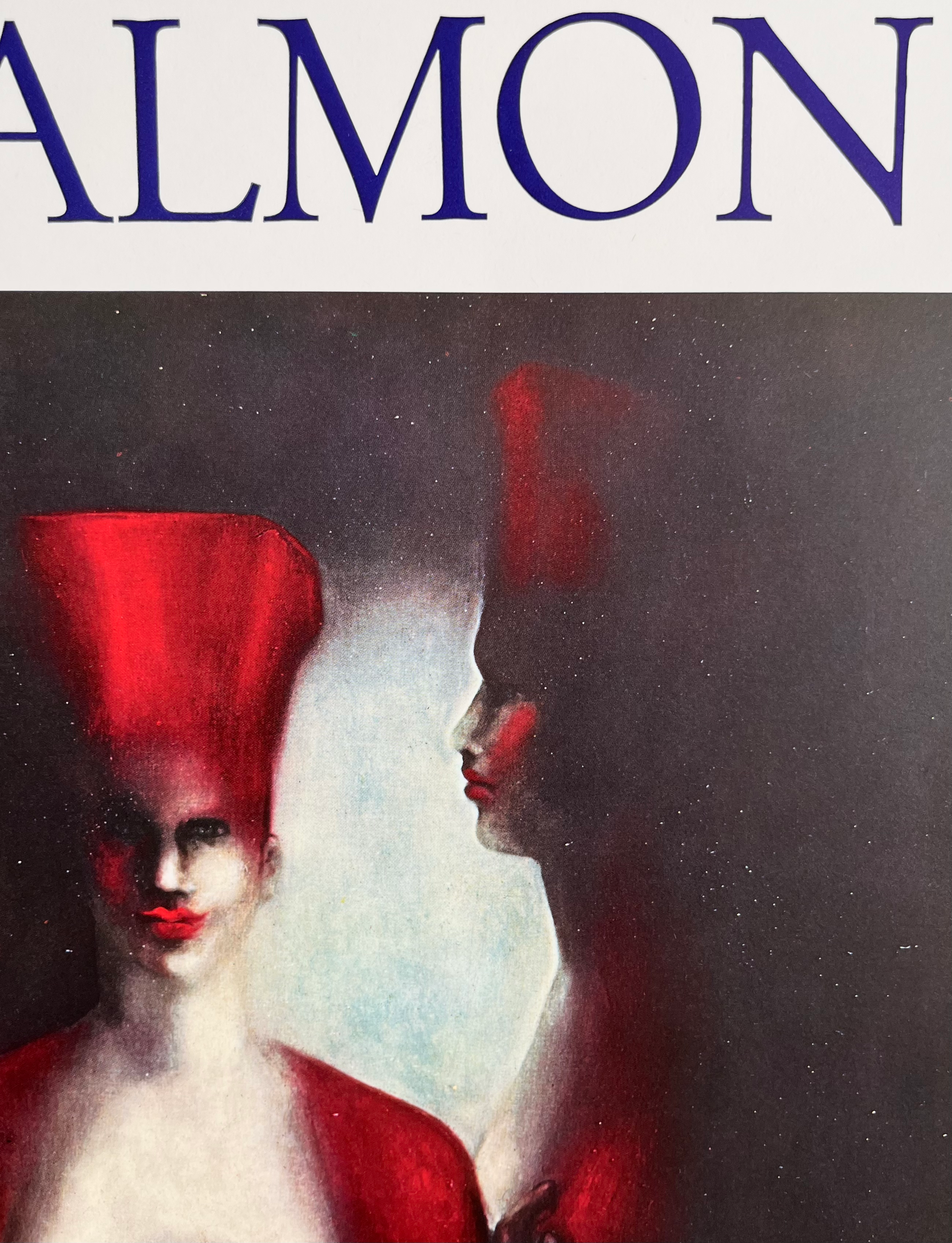 1975 Michele Salmon French Art Exhibition Lithograph