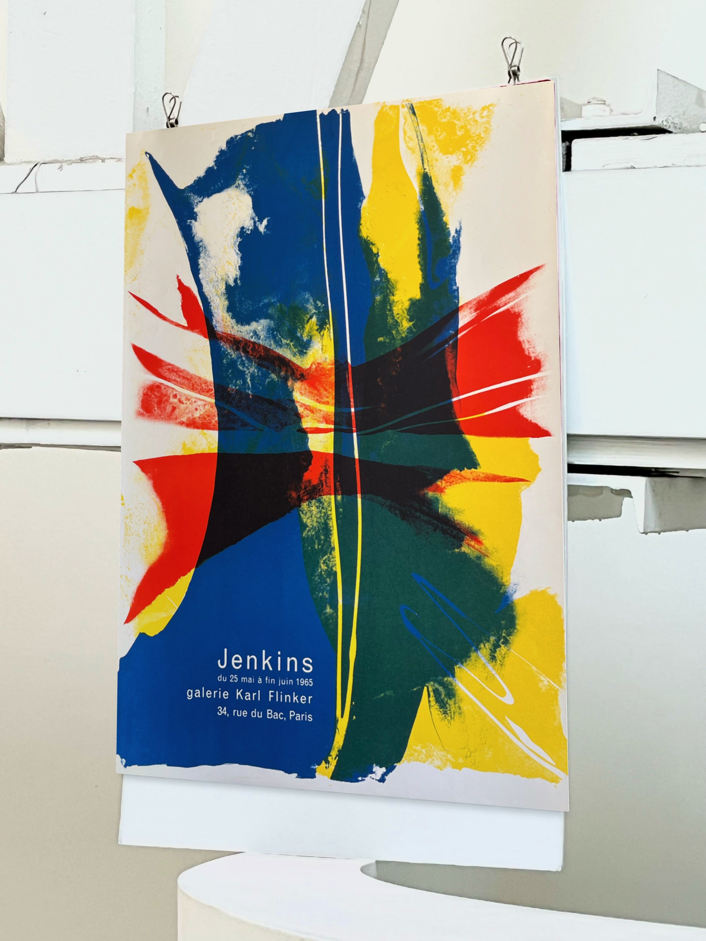 1965 Paul Jenkins French Mourlot Art Exhibition Lithograph