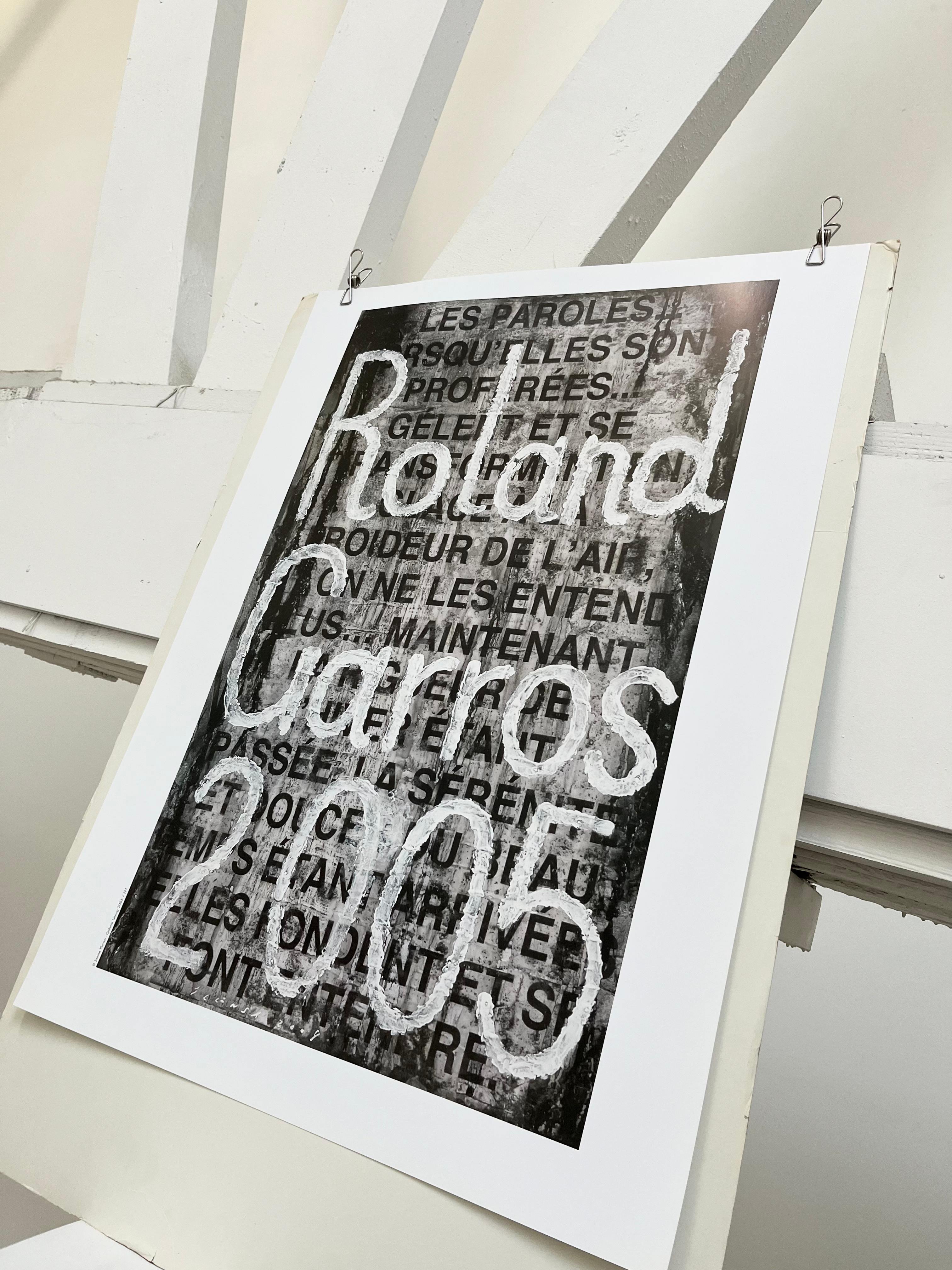 2005 Jaume Plensa Roland Garros Print