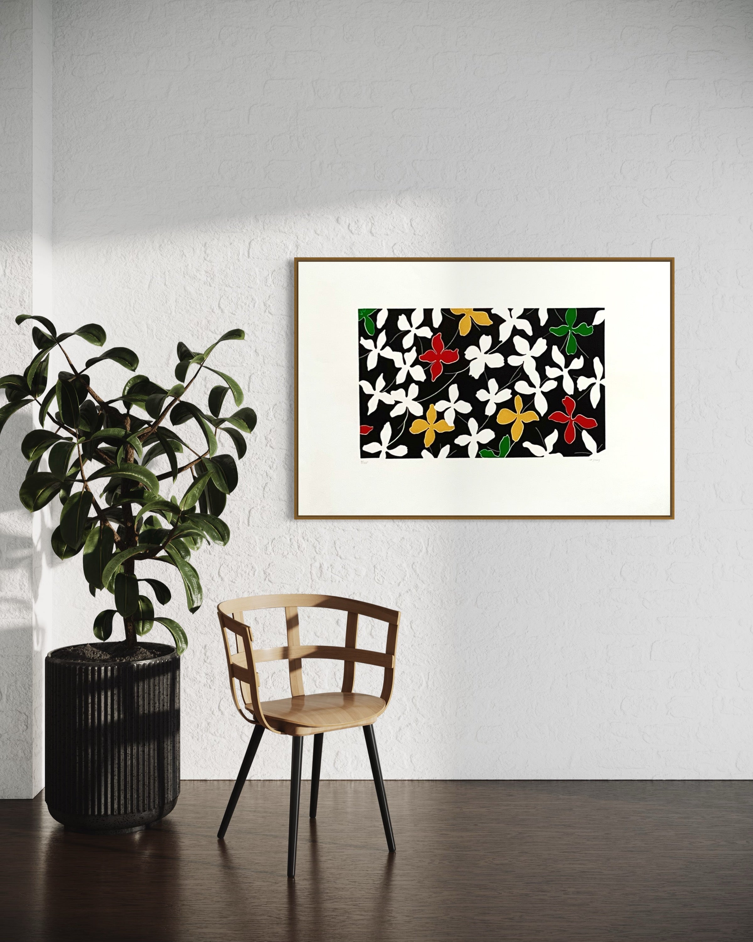 1970s Thom de Jong Signed Aquatint Etching