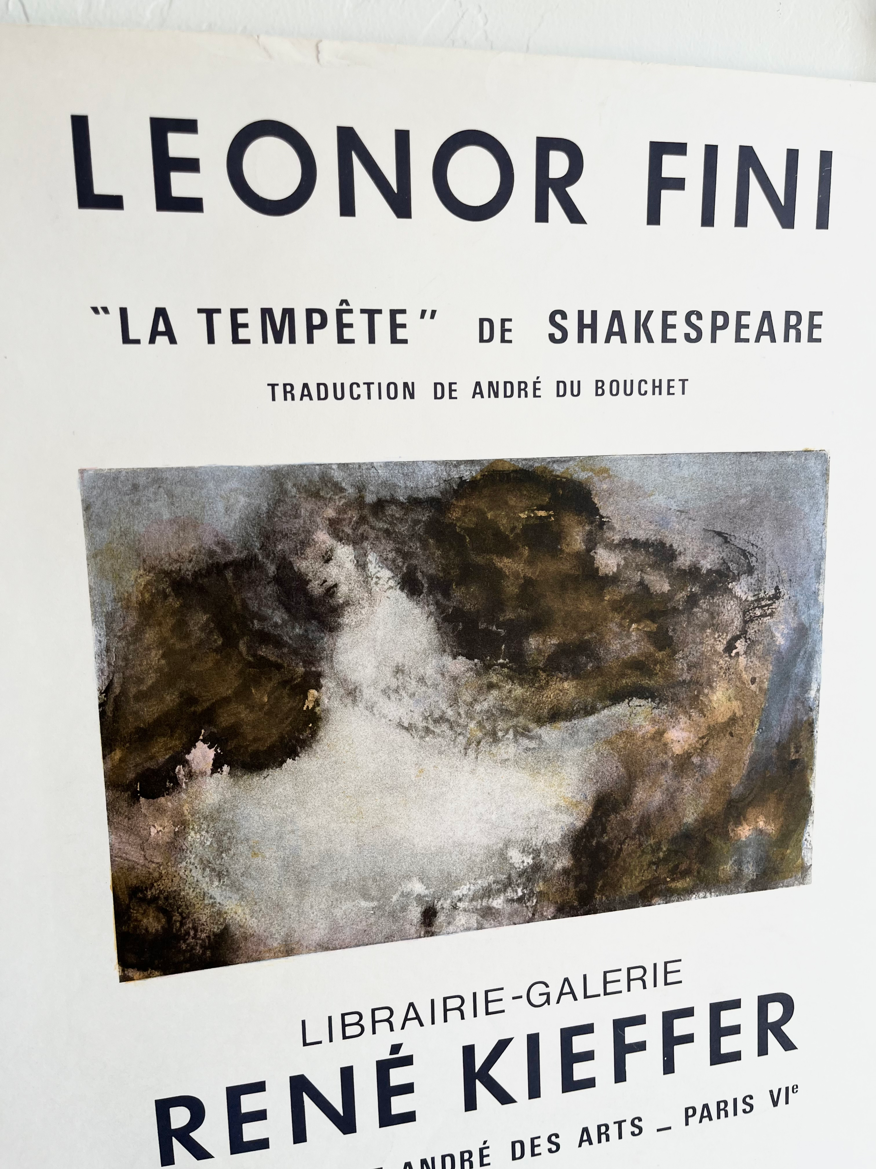 1966 Leonor Fini French Art Exhibition Lithograph