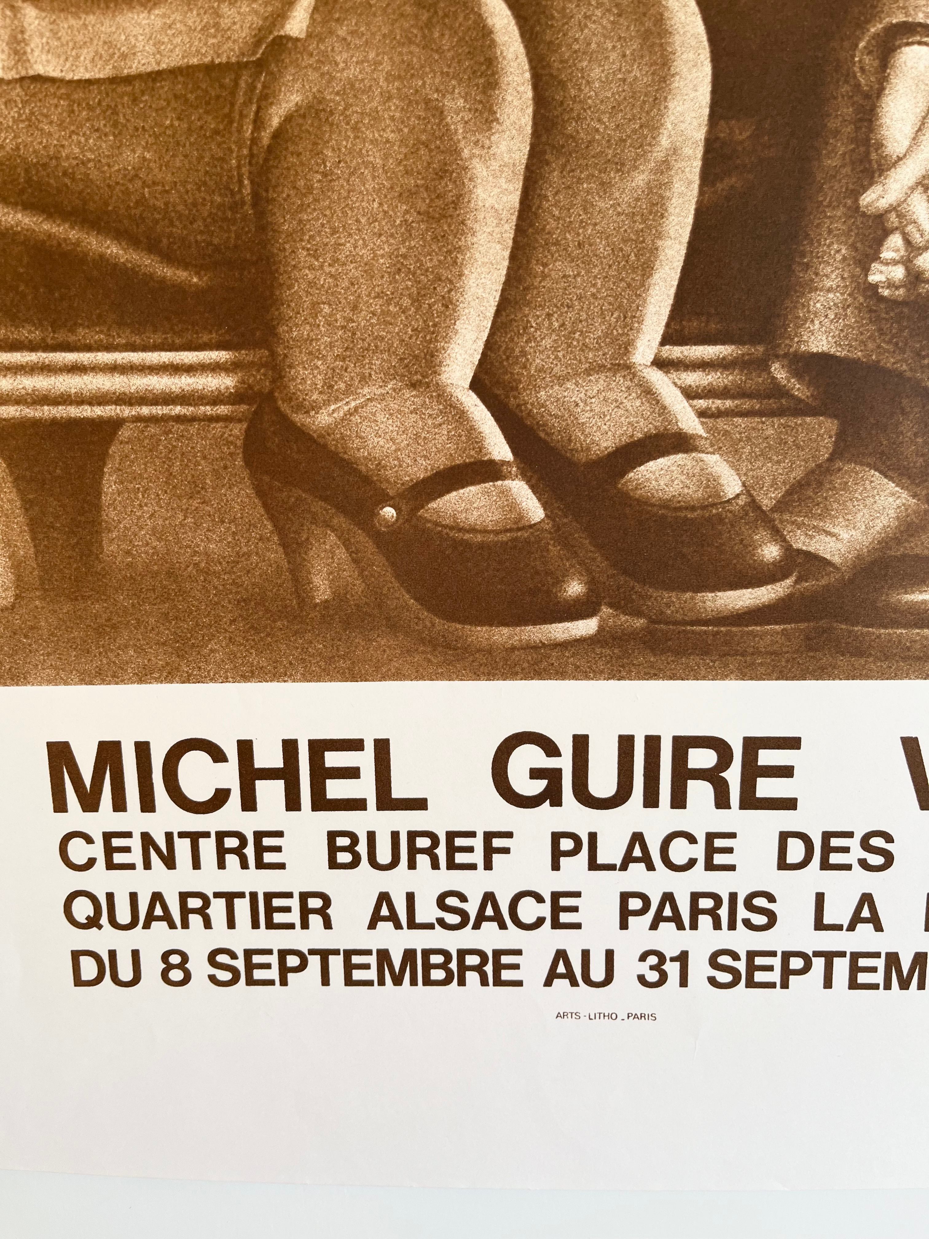 1976 Michel Guiré-Vaka French Art Exhibition Lithograph