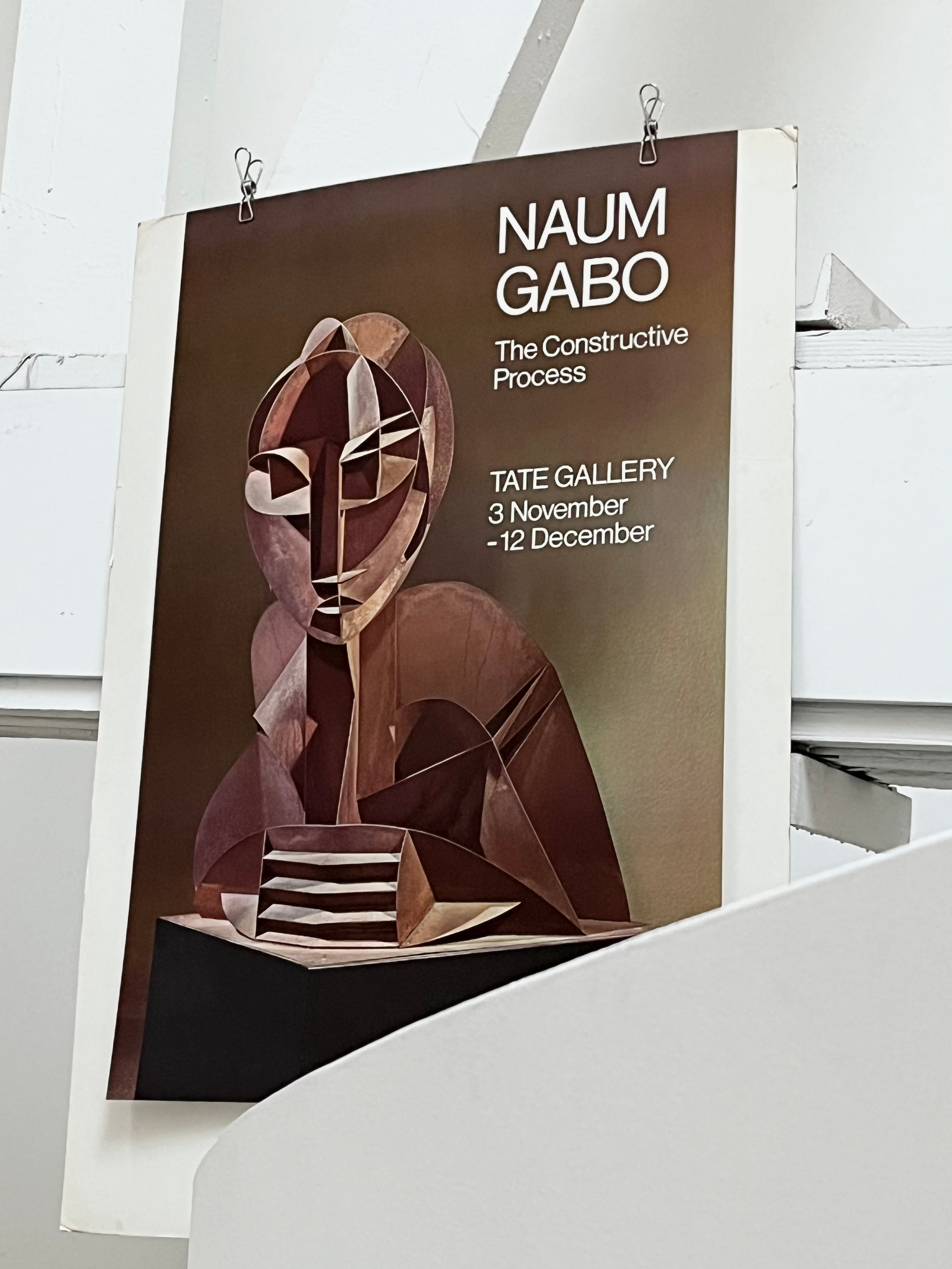 1976 Naum Gabo English Art Exhibition Poster