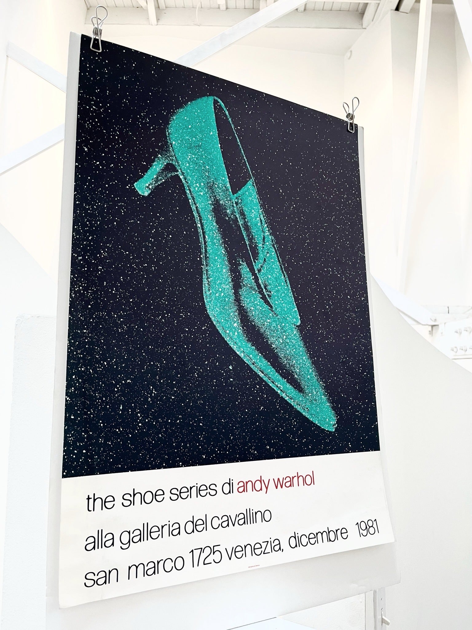 1981 Andy Warhol Italian Art Exhibition Print
