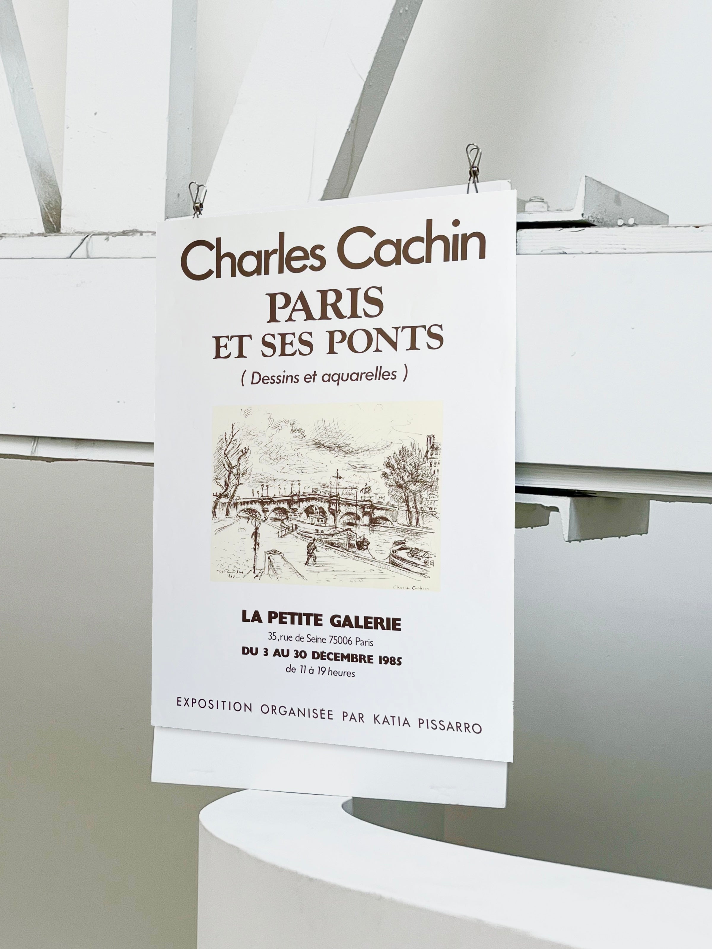 1985 Charles Cachin French Art Exhibition Print