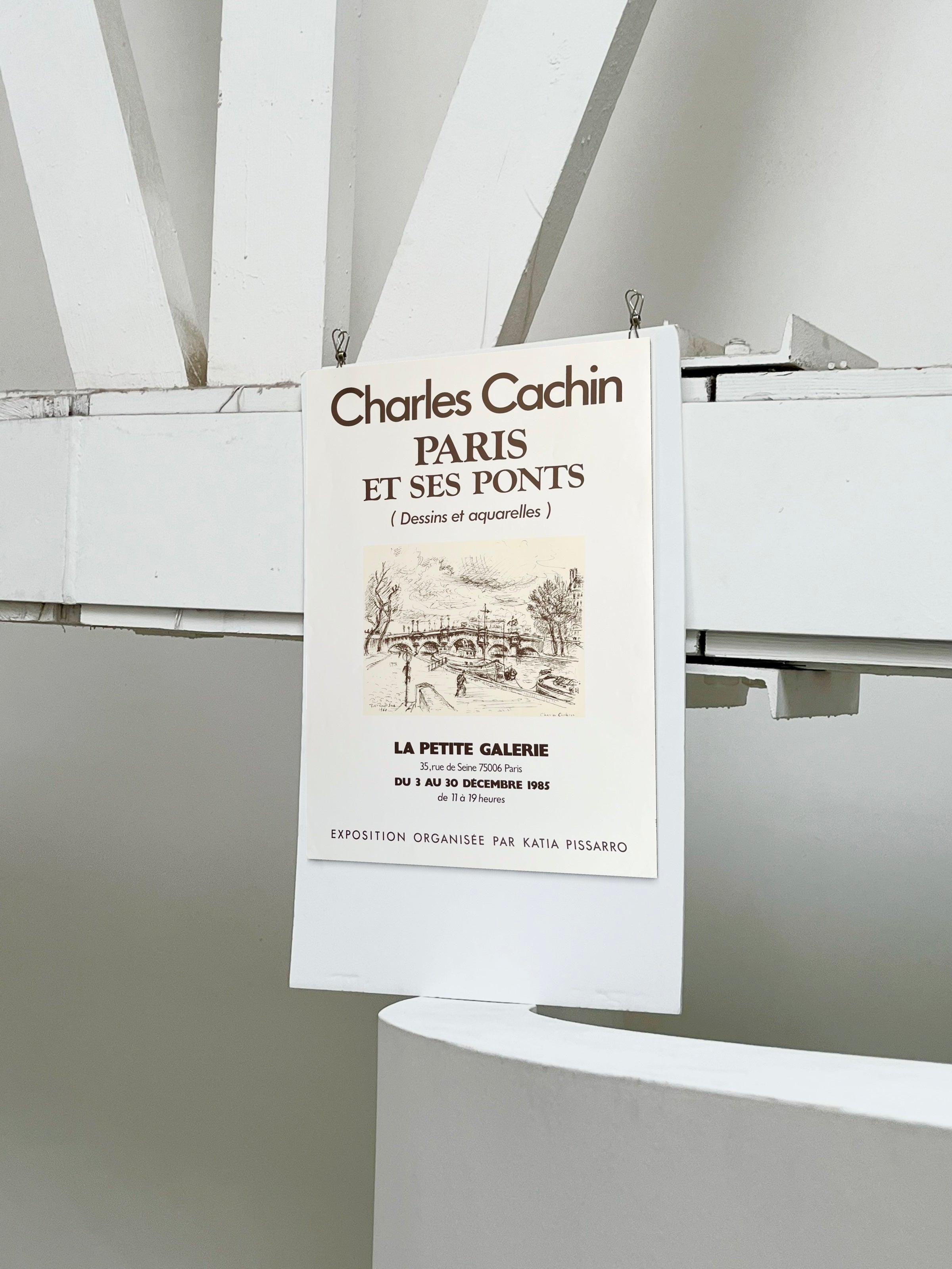 1985 Charles Cachin French Art Exhibition Print