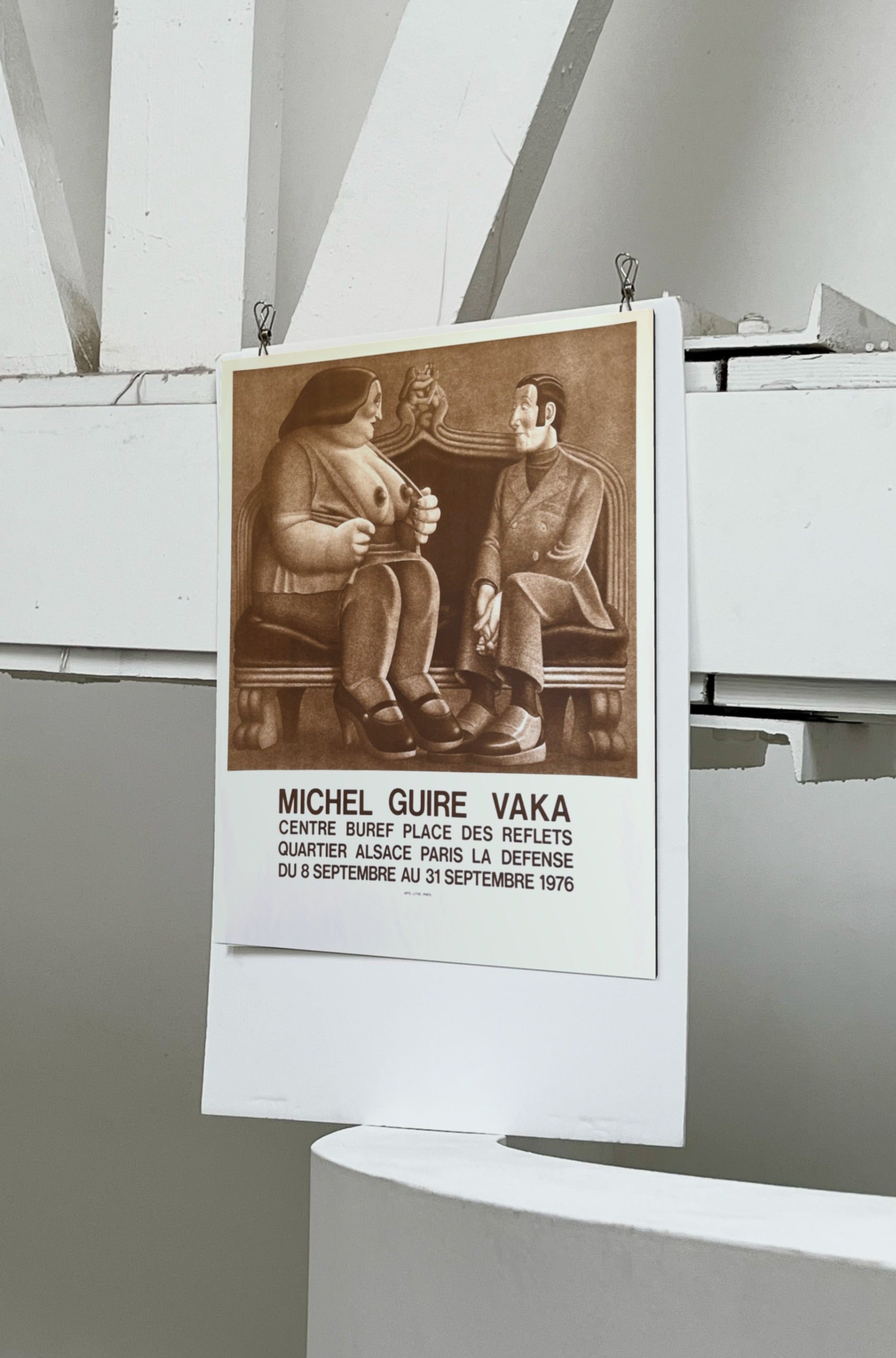 1976 Michel Guiré-Vaka French Art Exhibition Lithograph