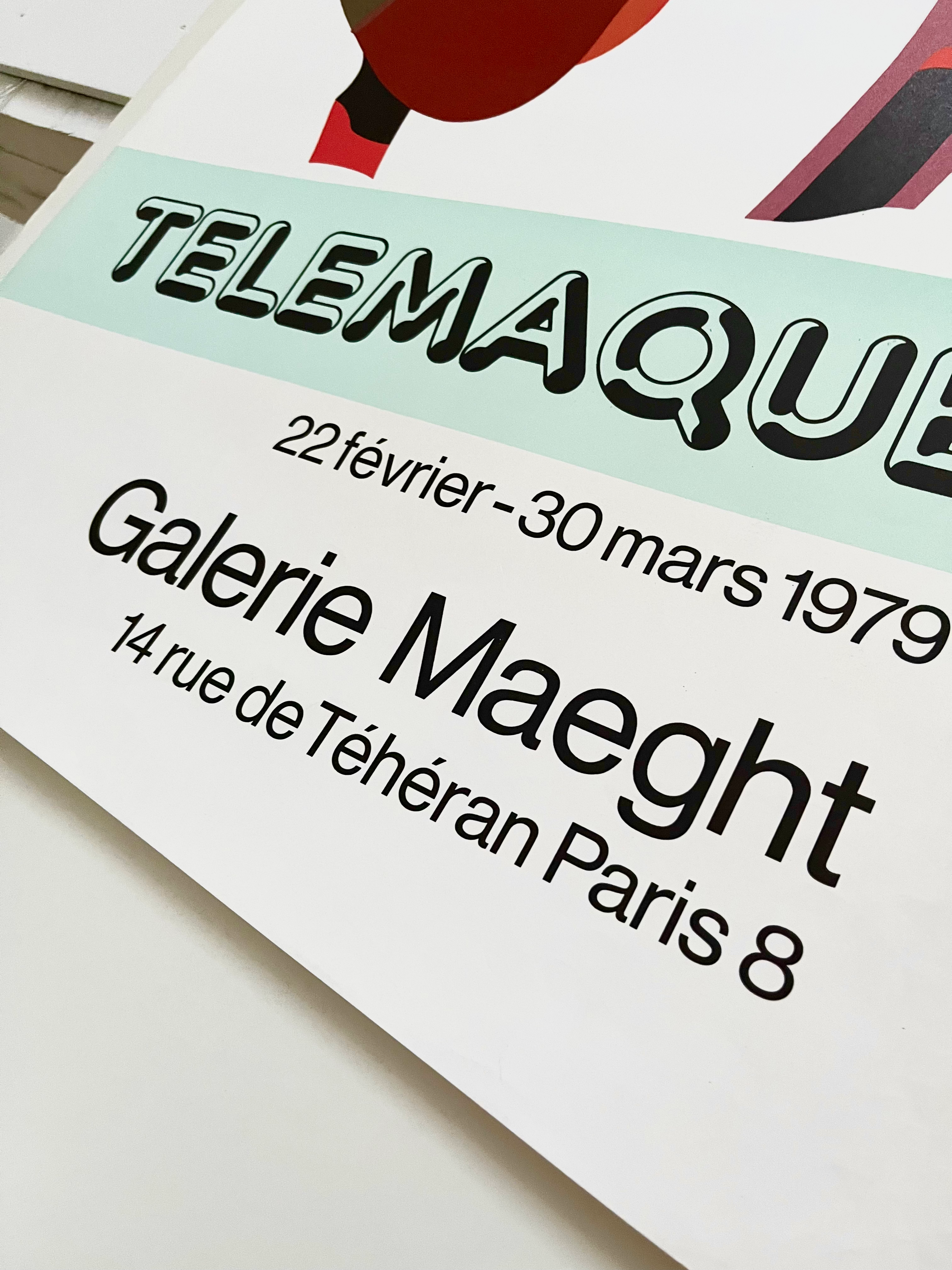 1979 Herve Telemaque French Art Exhibition Print