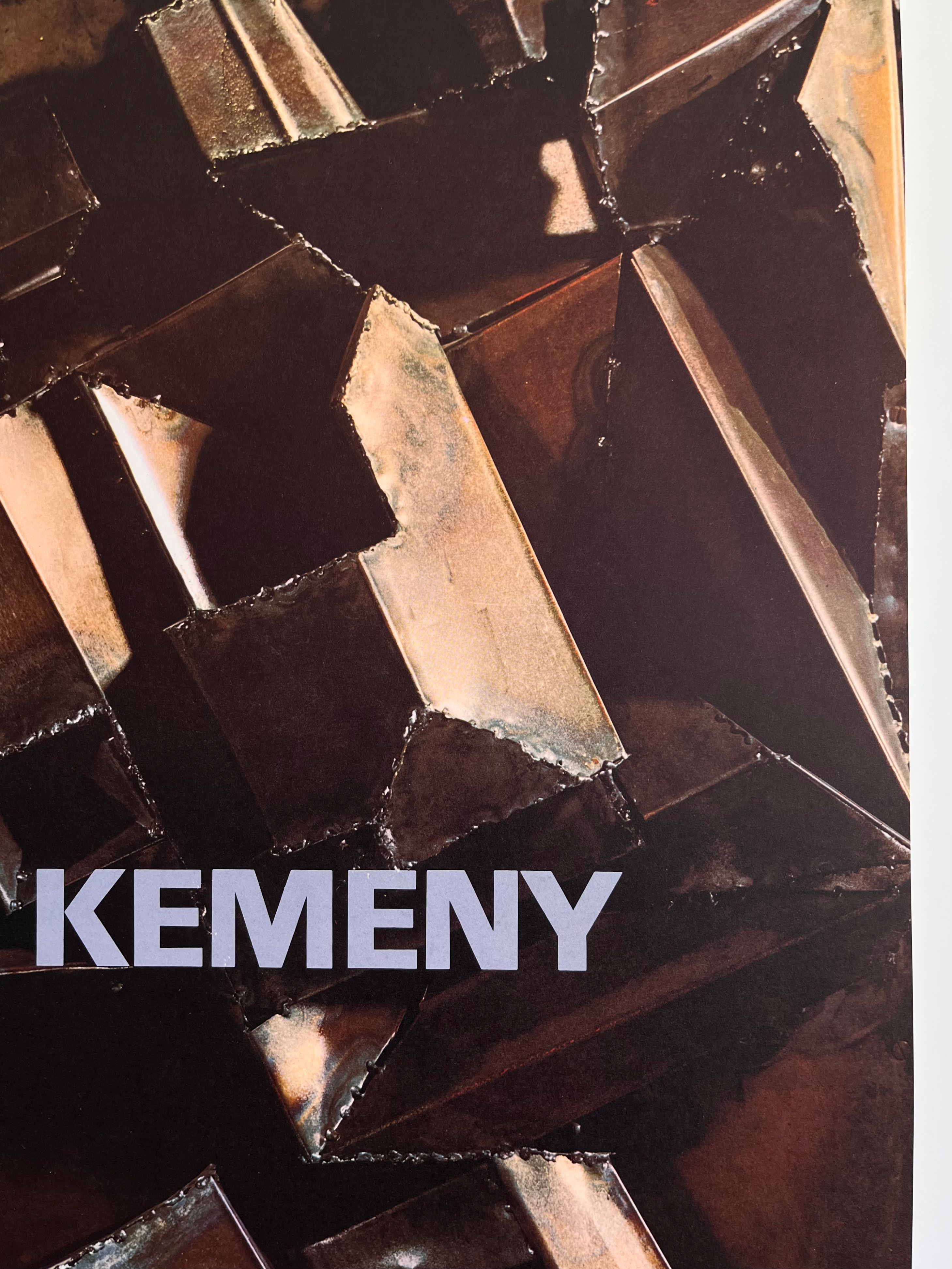 1970 Zoltan Kemeny French Art Exhibition Lithograph