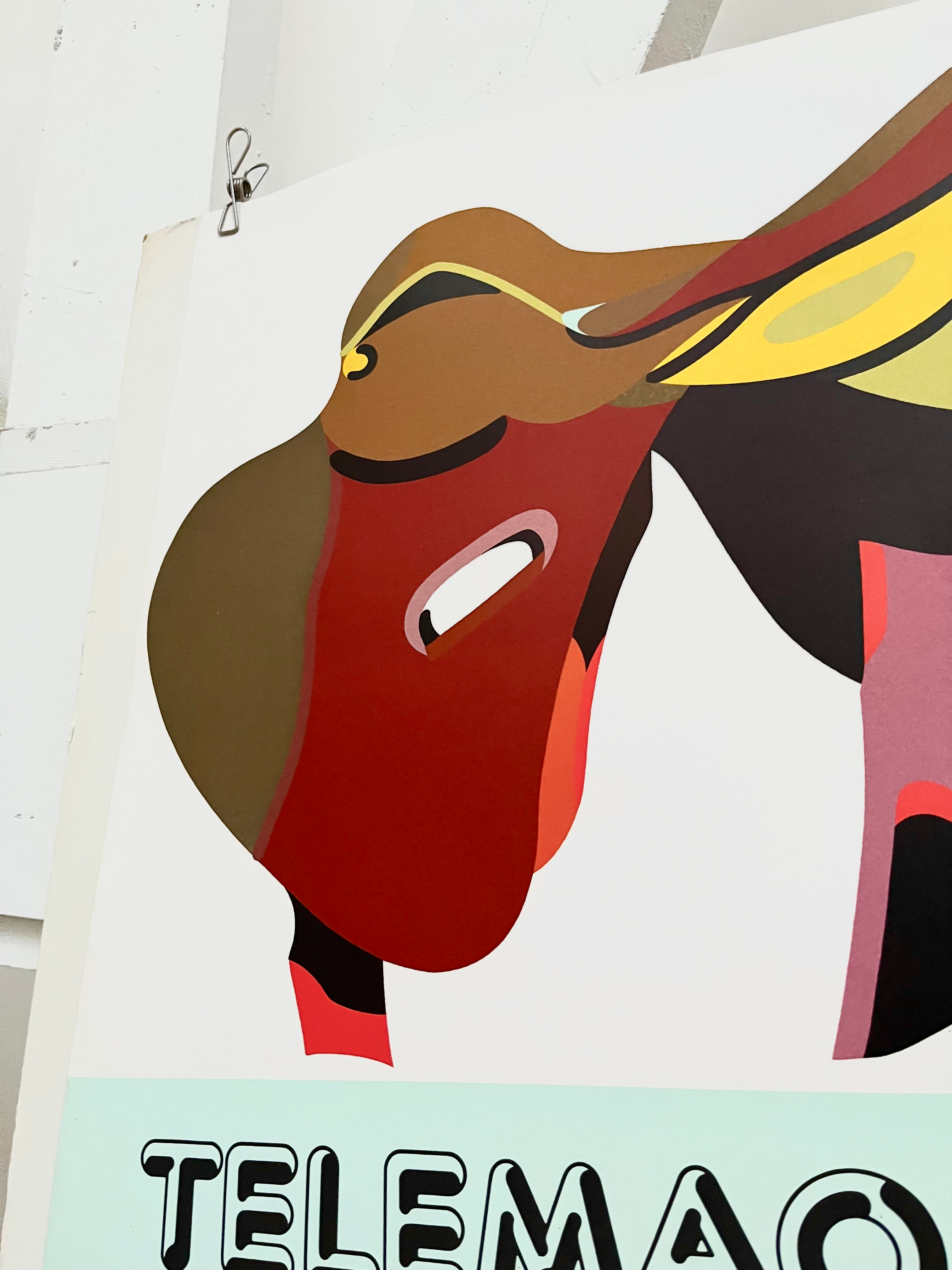 1979 Herve Telemaque French Art Exhibition Print