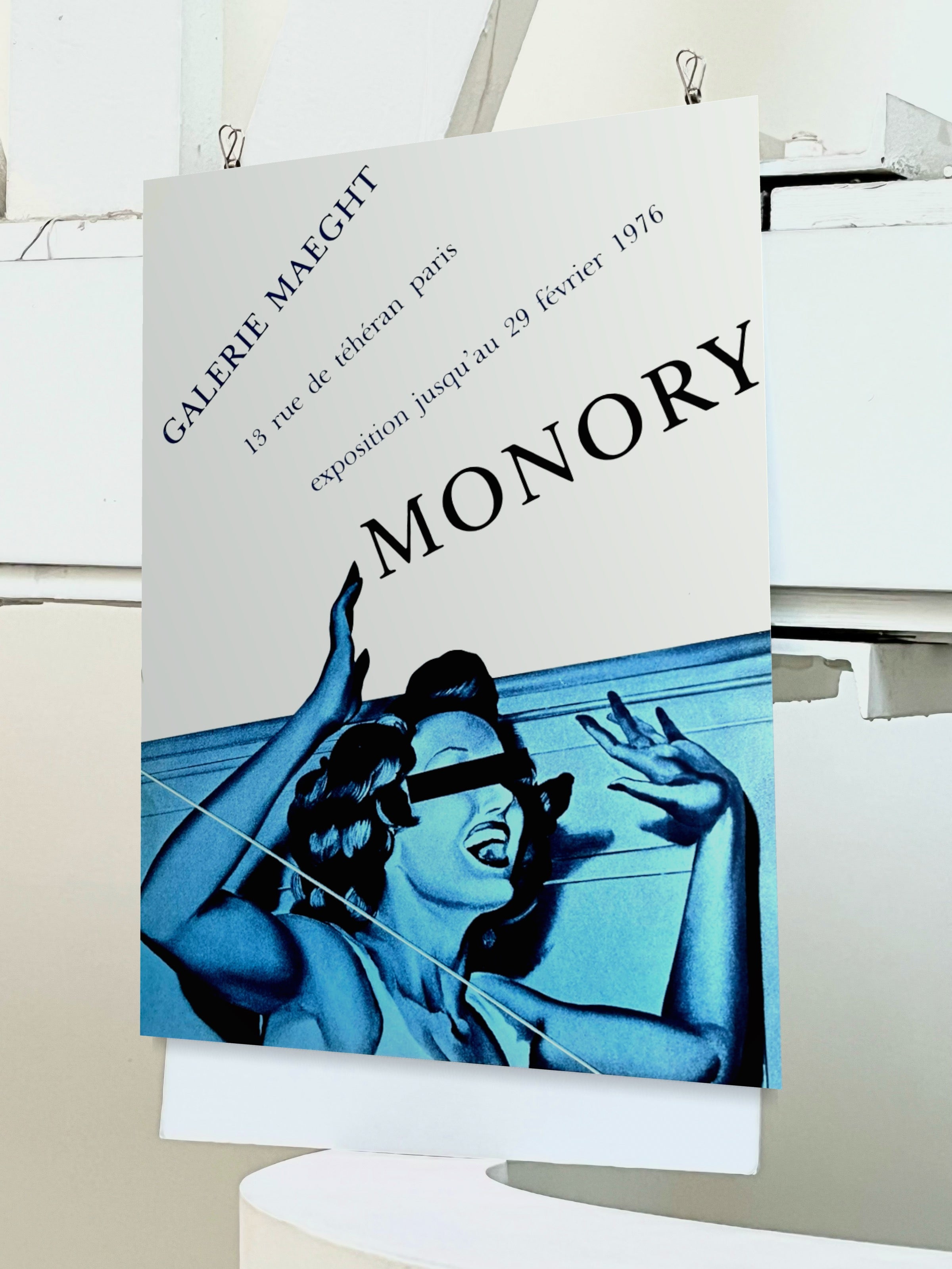 1976 Jacques Monory French Art Exhibition Poster