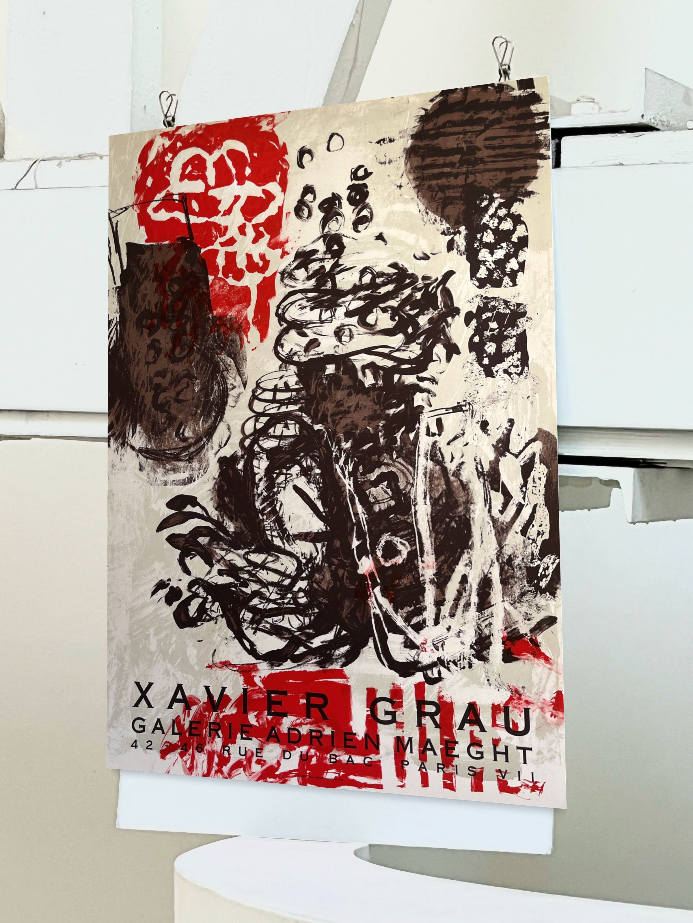 1988 Xavier Grau French Art Exhibition Lithograph