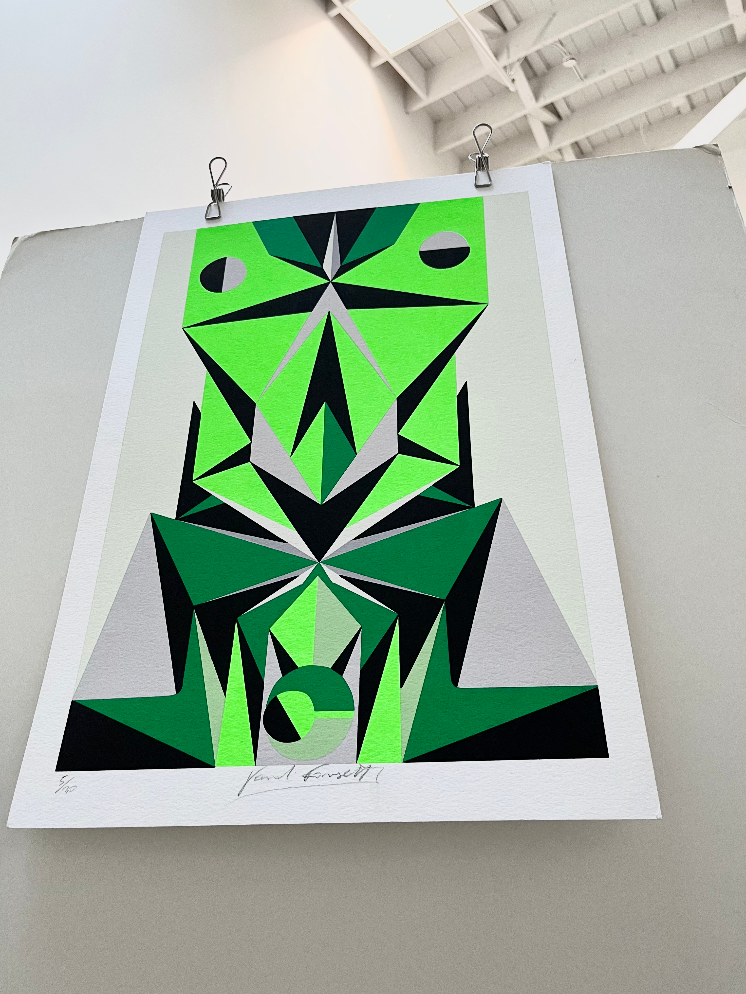 2010s Tancredi Fornasetti Signed Italian Screenprint