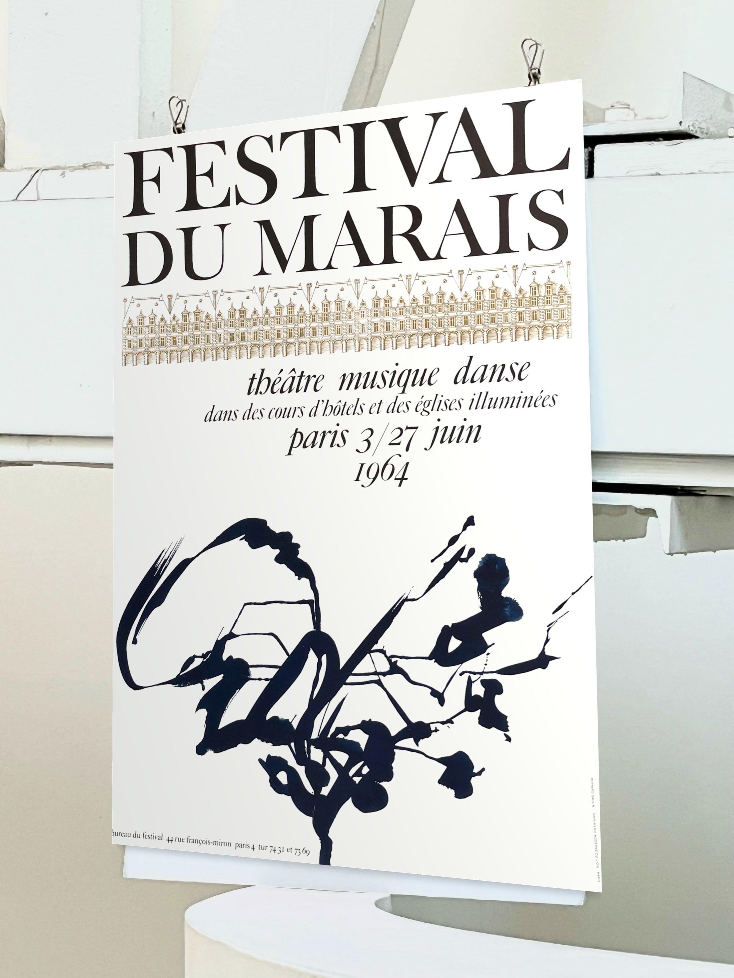 1964 Festival Du Marais French Poster