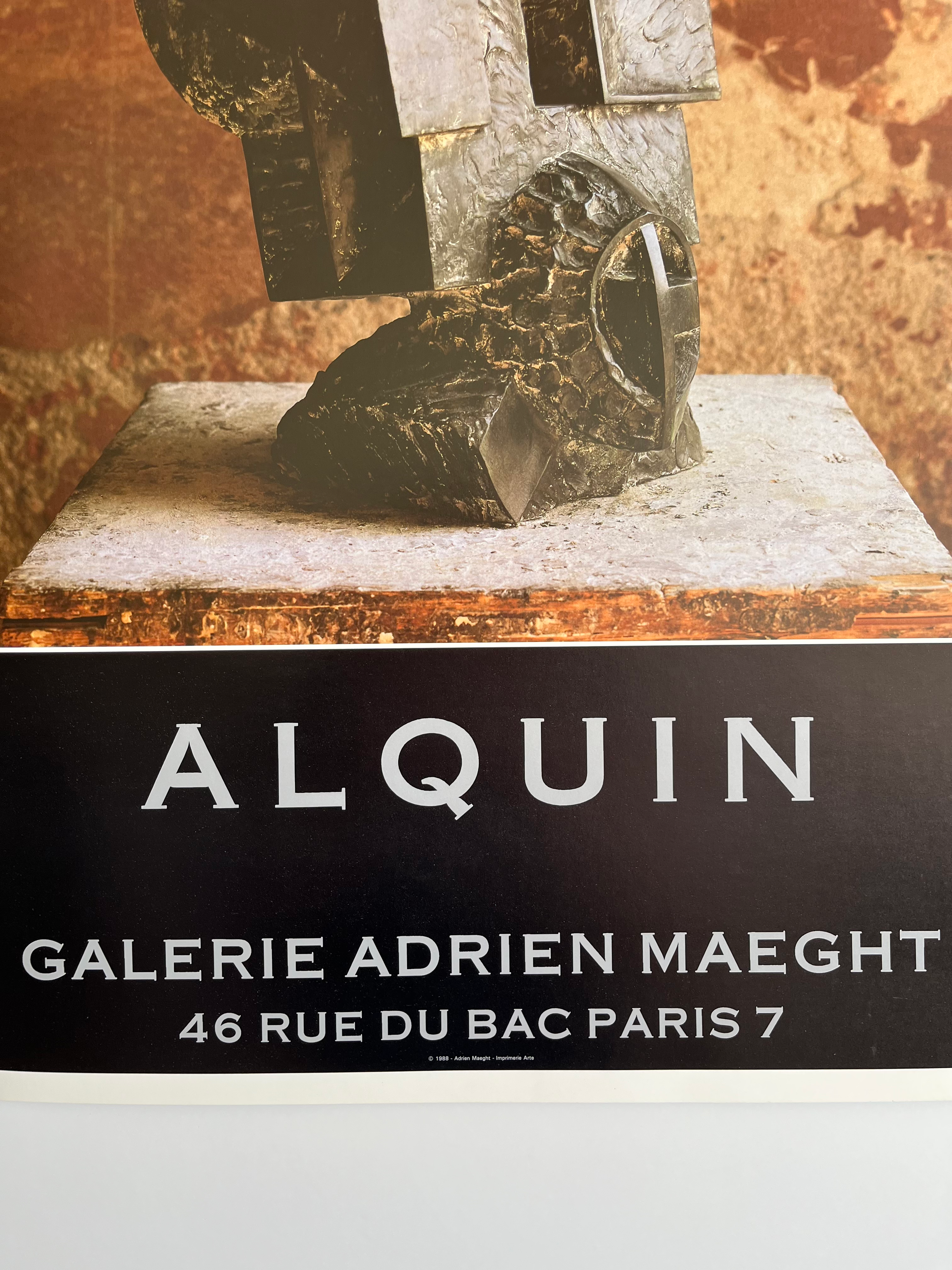 1988 Nicolas Alquin French Art Exhibition Poster