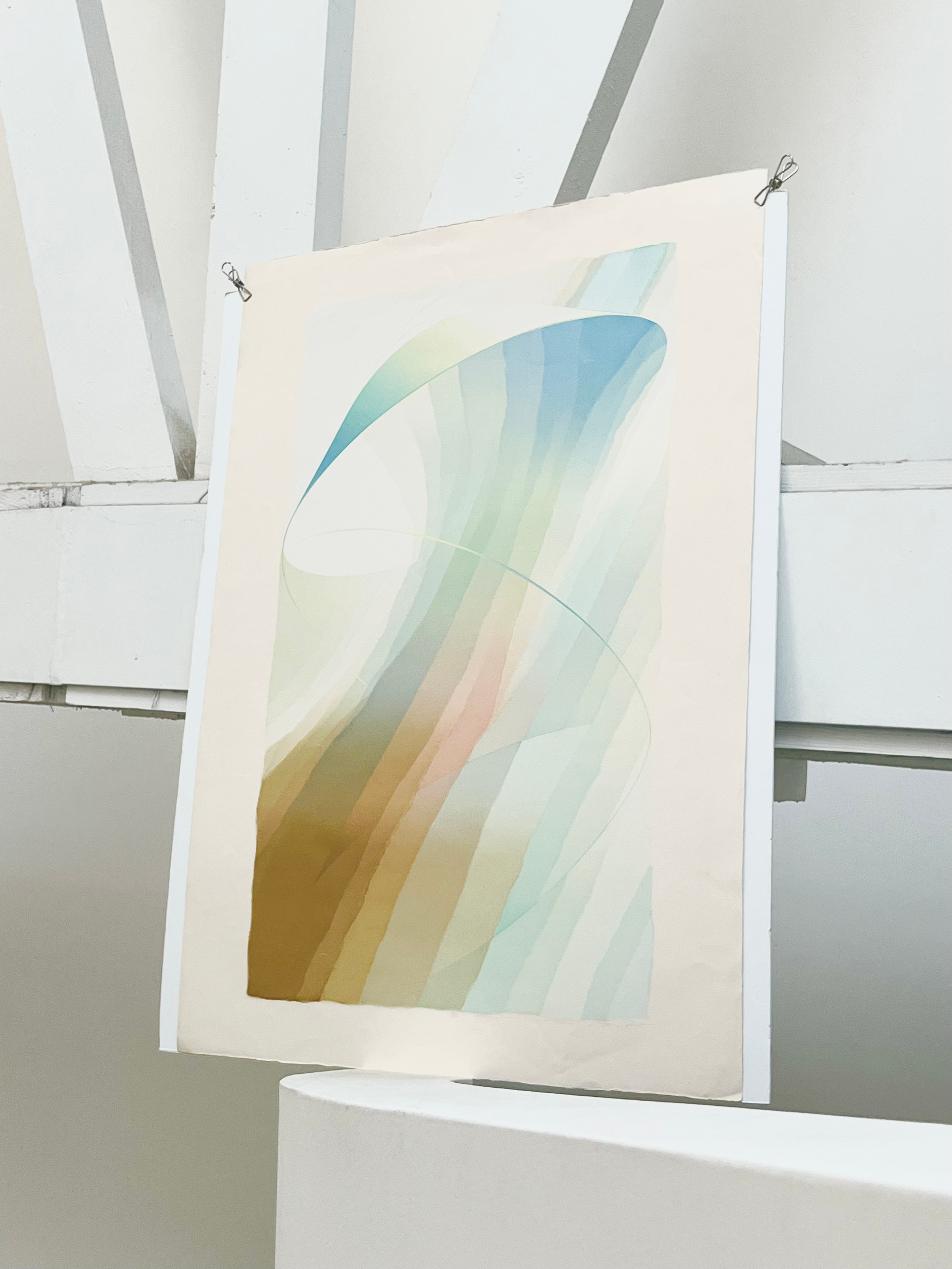 1980s Masaaki Noda XL Signed Serigraph