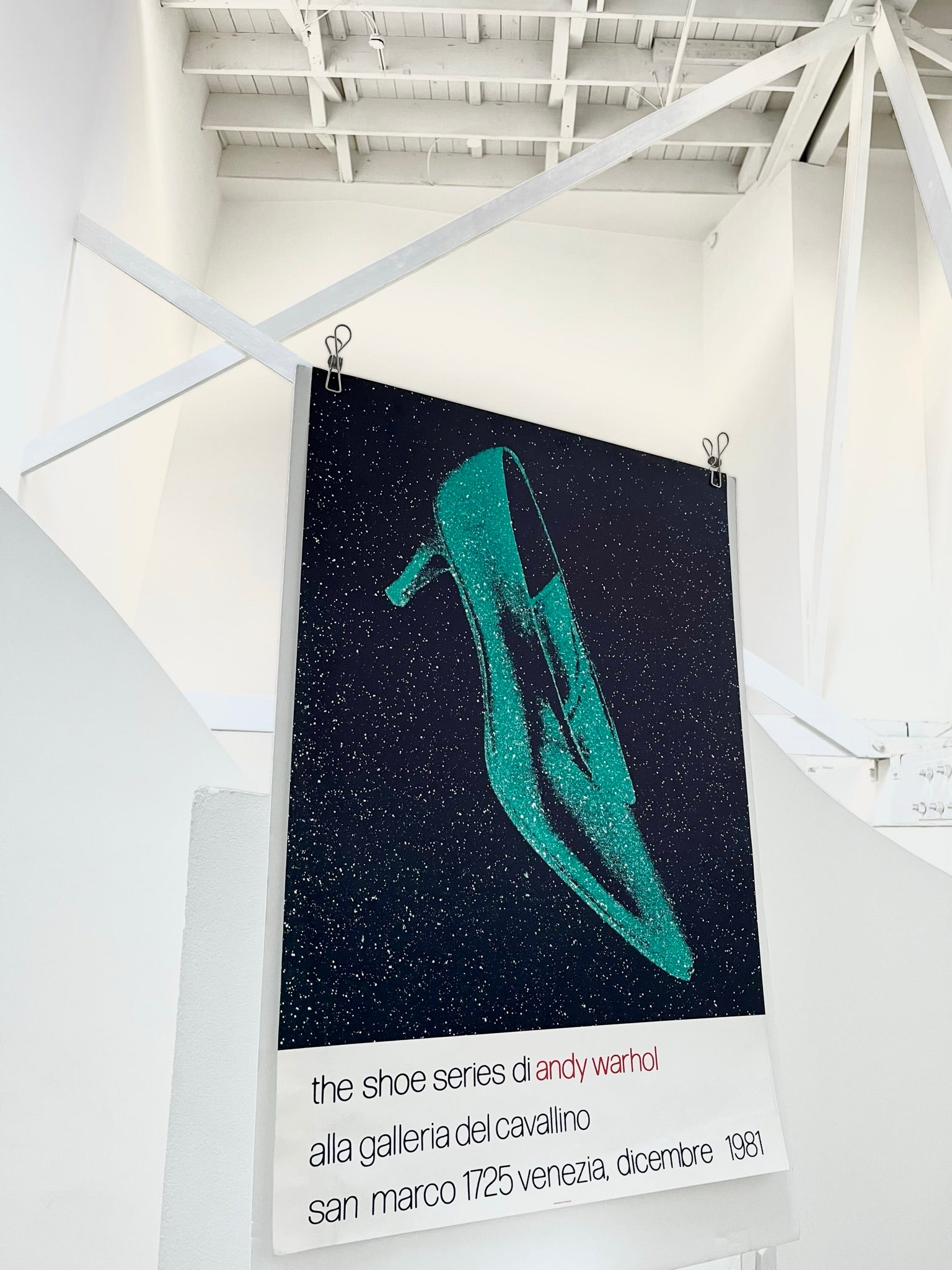 1981 Andy Warhol Italian Art Exhibition Print