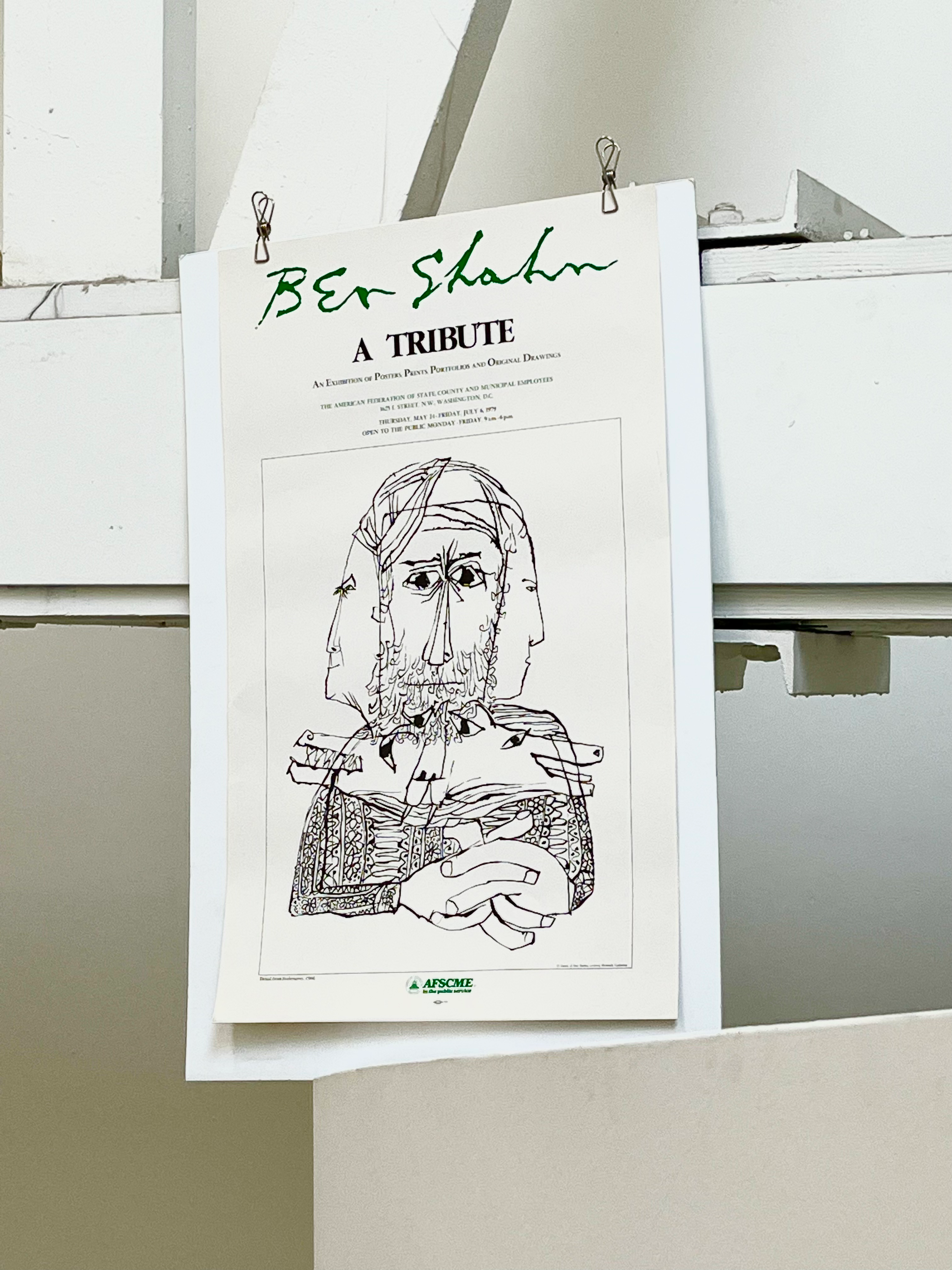 1979 Ben Shahn Art Exhibition Print