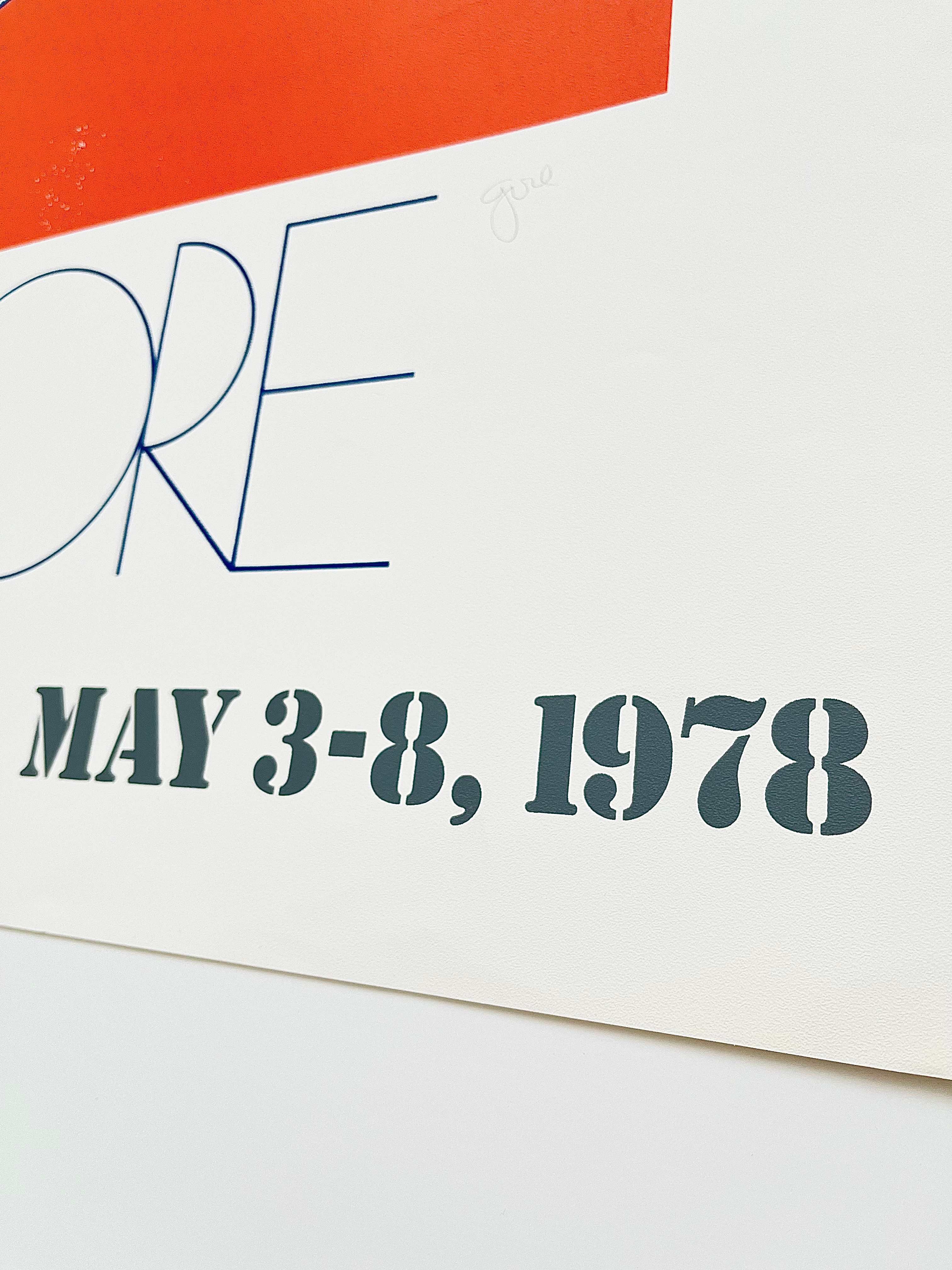 1978 Gore Signed Art Exhibition Lithograph
