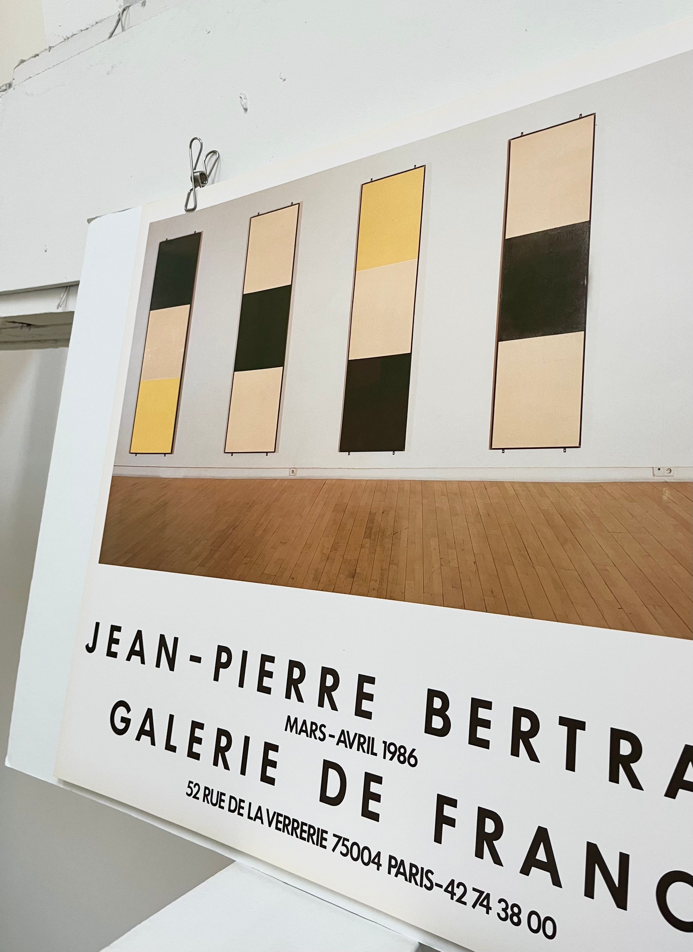 1986 Jean-Pierre Bertrand French Art Exhibition Poster