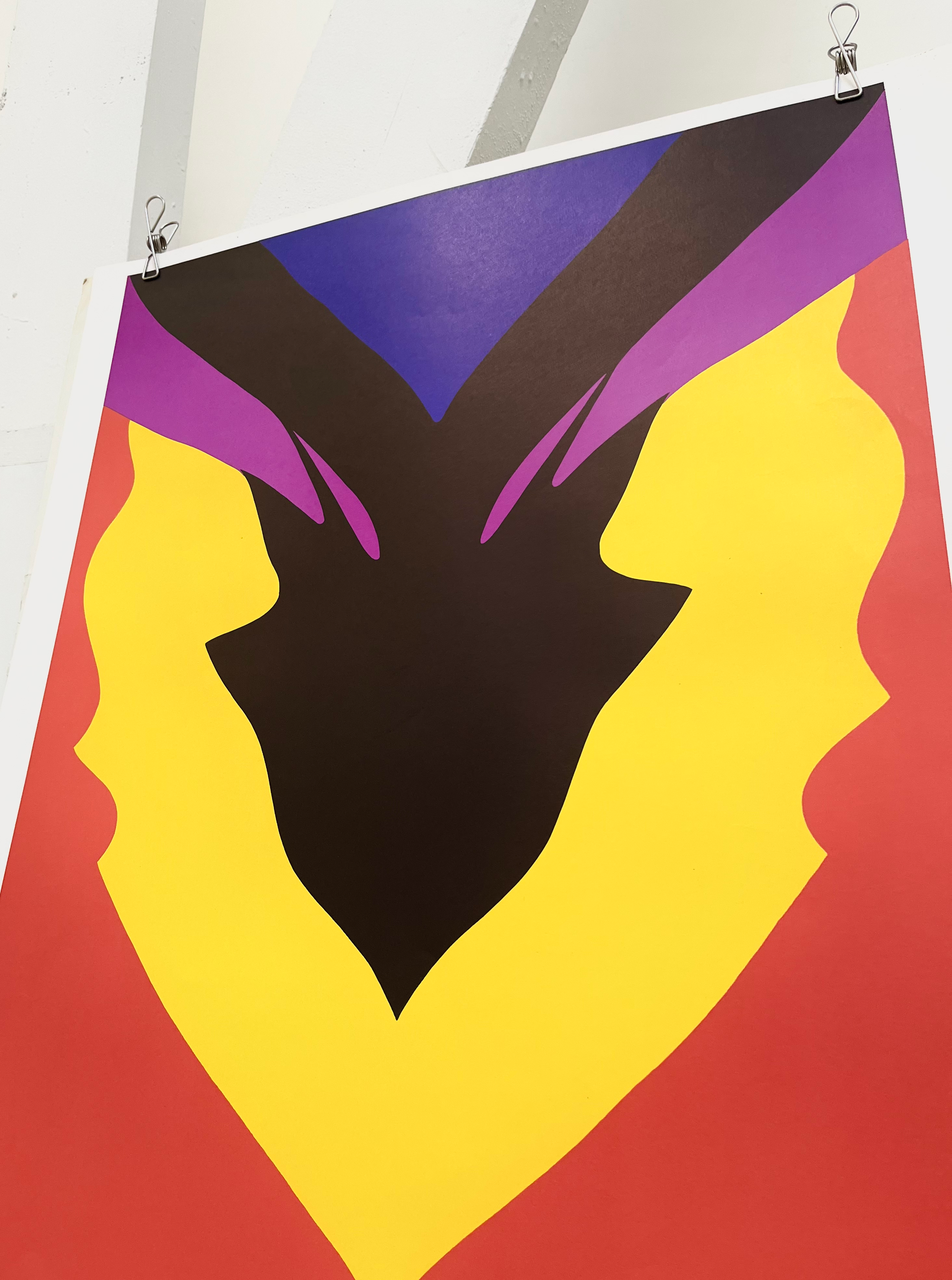 1970s Jack Youngerman Art Exhibition Lithograph