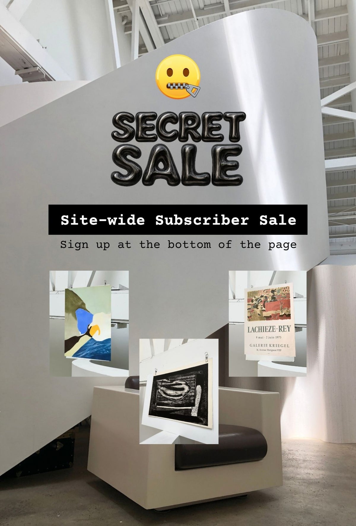 Secret sale: site-wide subscriber sale