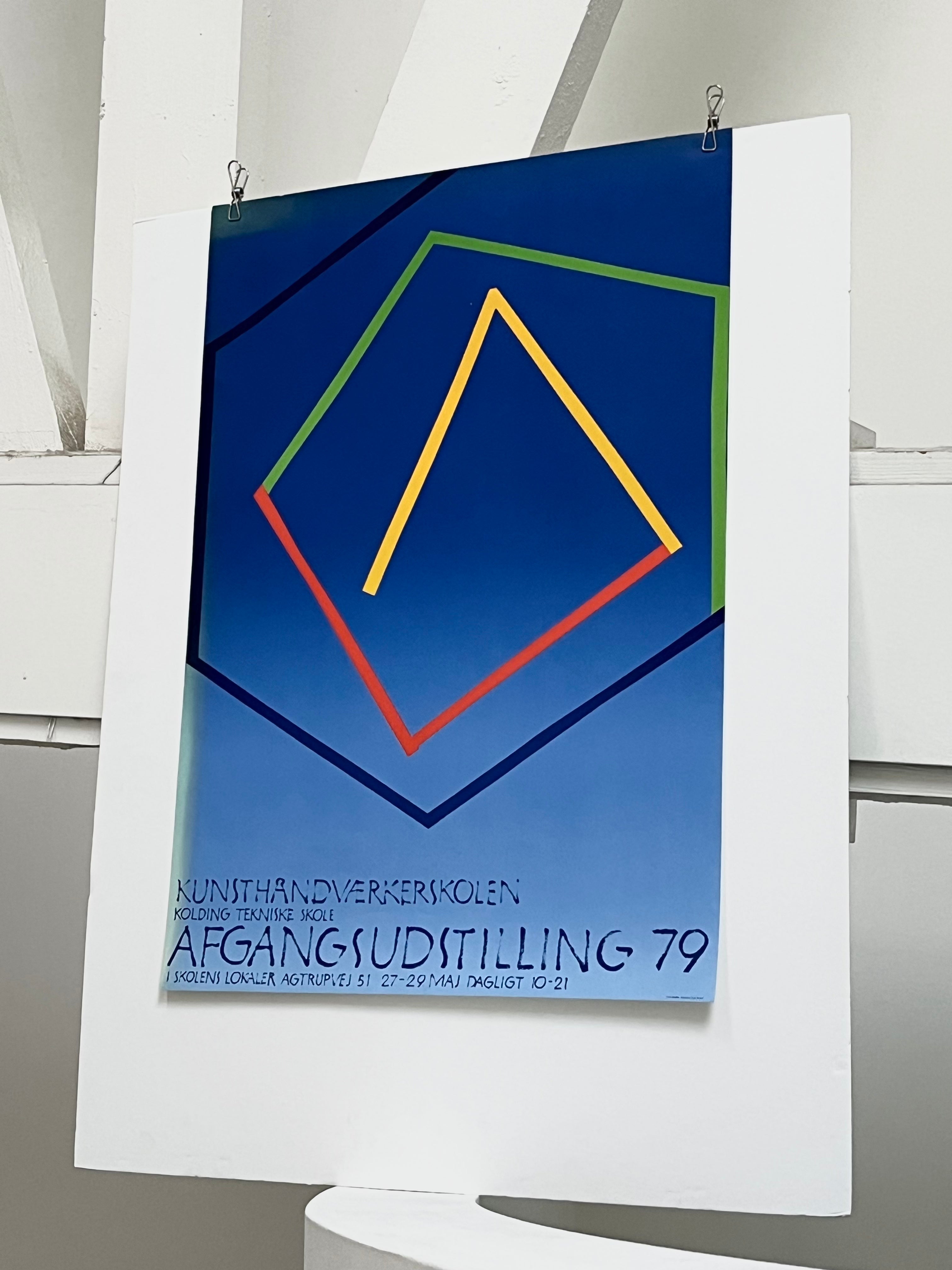 1979 Finn Skodt Danish Art Exhibition Print